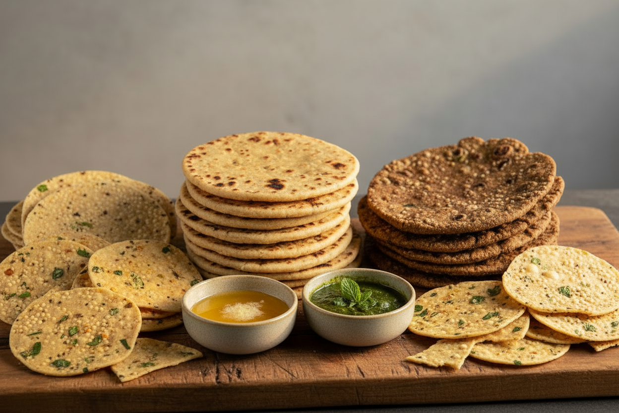Khakhra, Bhakri & Rotlas