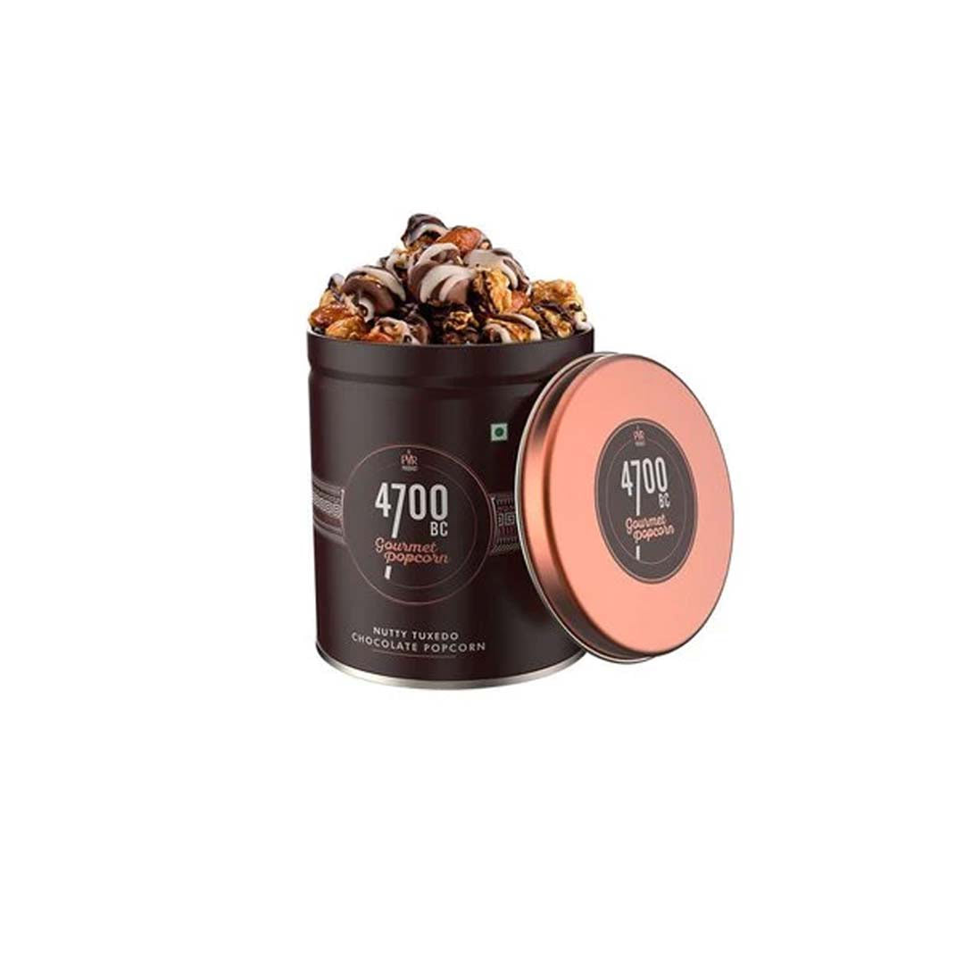 4700 Bc Nutty Tuxedo Chocolate Popcorn Tin 150Gm