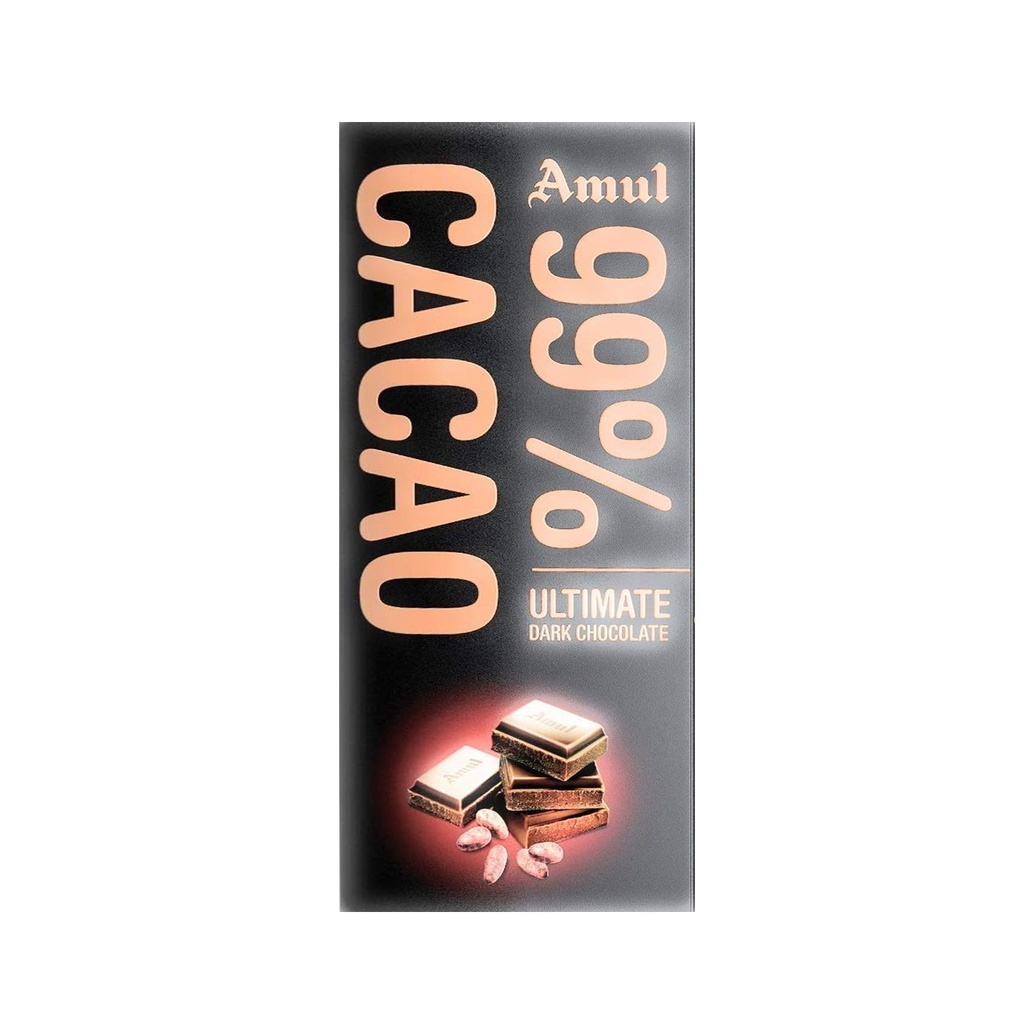 Amul 99% Cacao Choc 125Gm