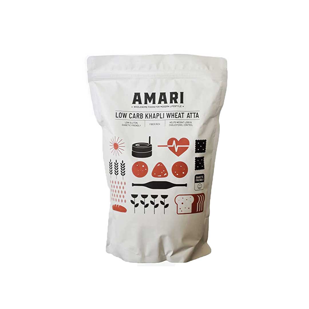 Amari Low Carb Khapli Wheat Atta 1Kg