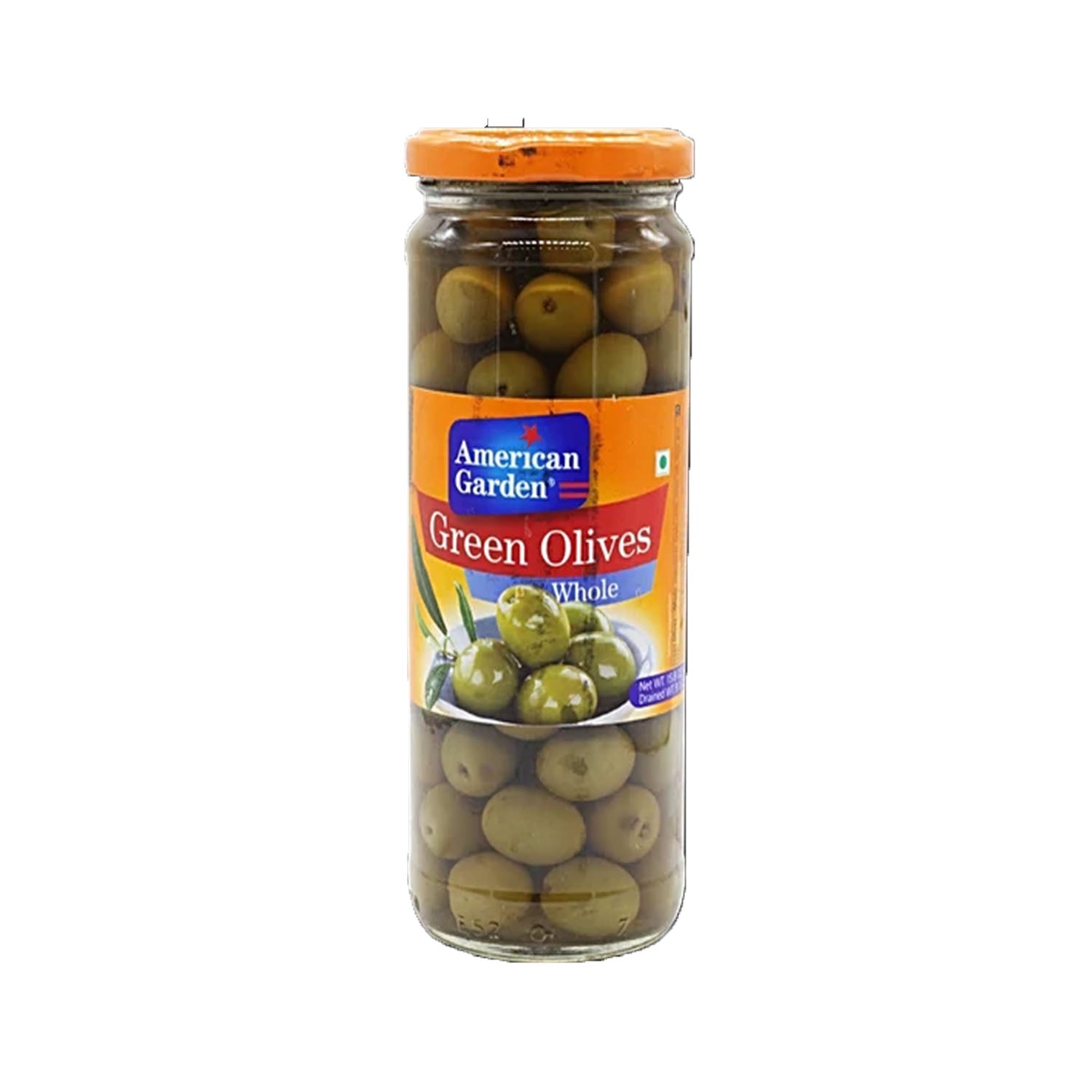 American Garden Green Whole Olives 450Gm Imp