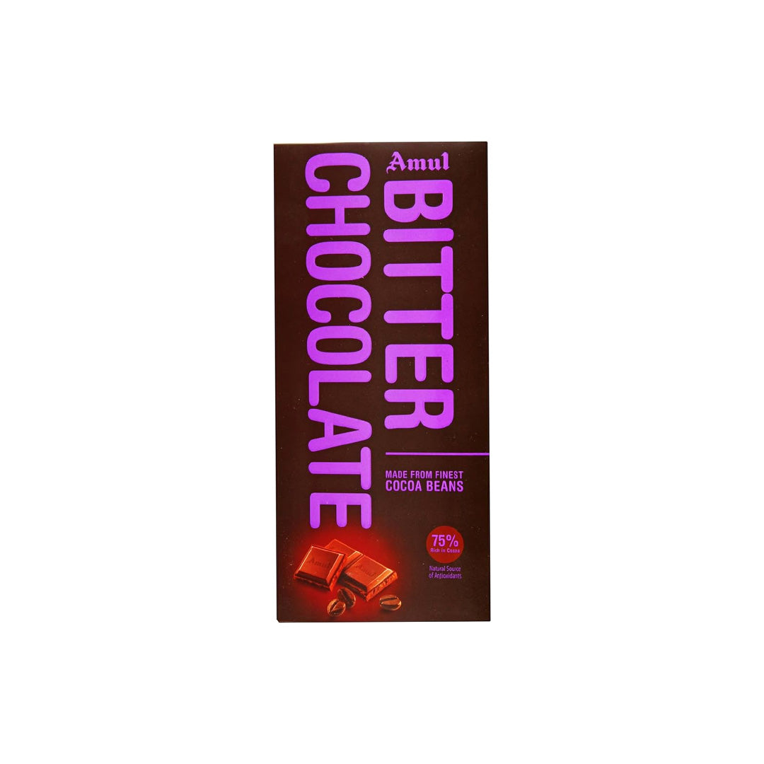 Amul Bitter Chocolate Cocoa Beans 150Gm