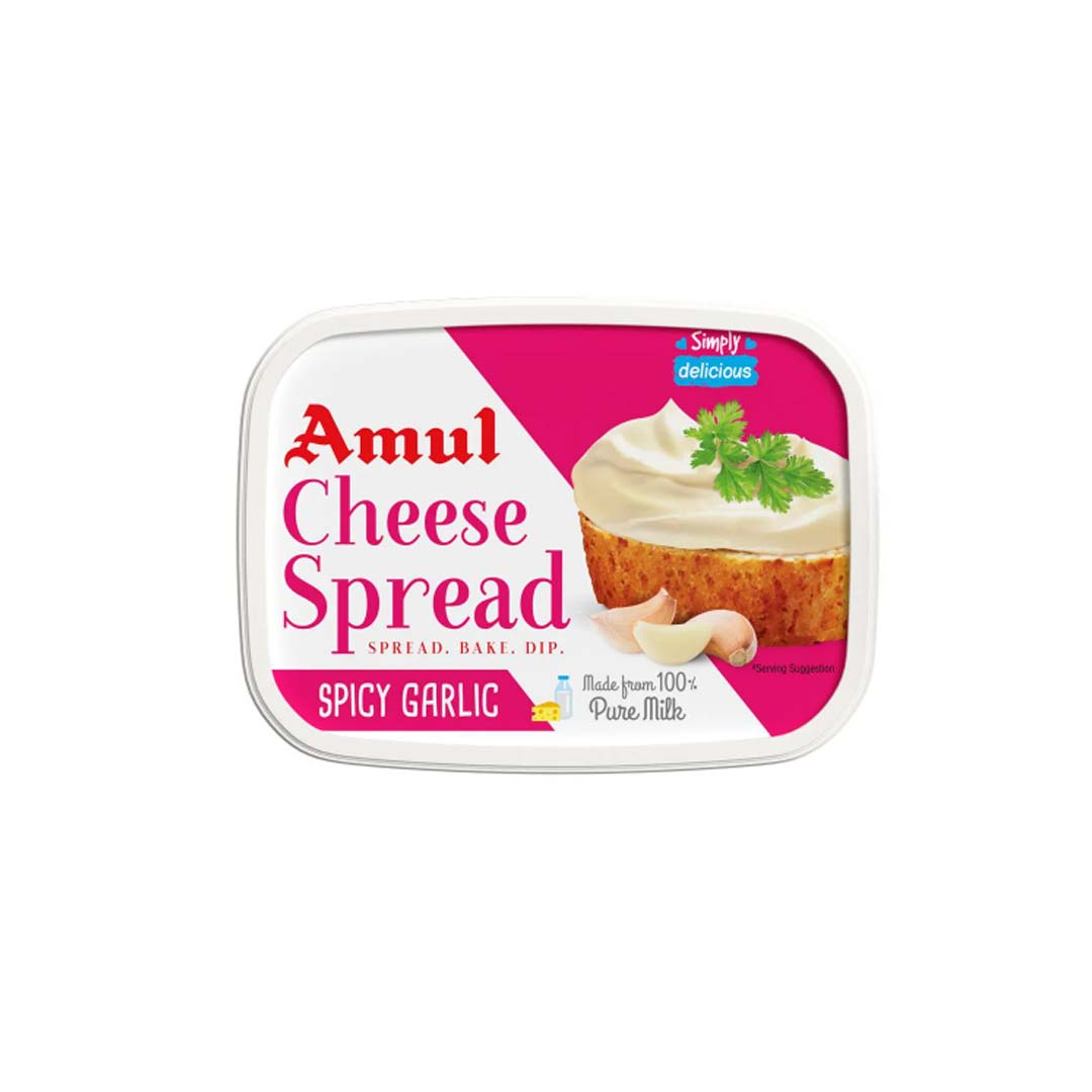 Amul Cheese Spread Spicy Garlic 200Gm