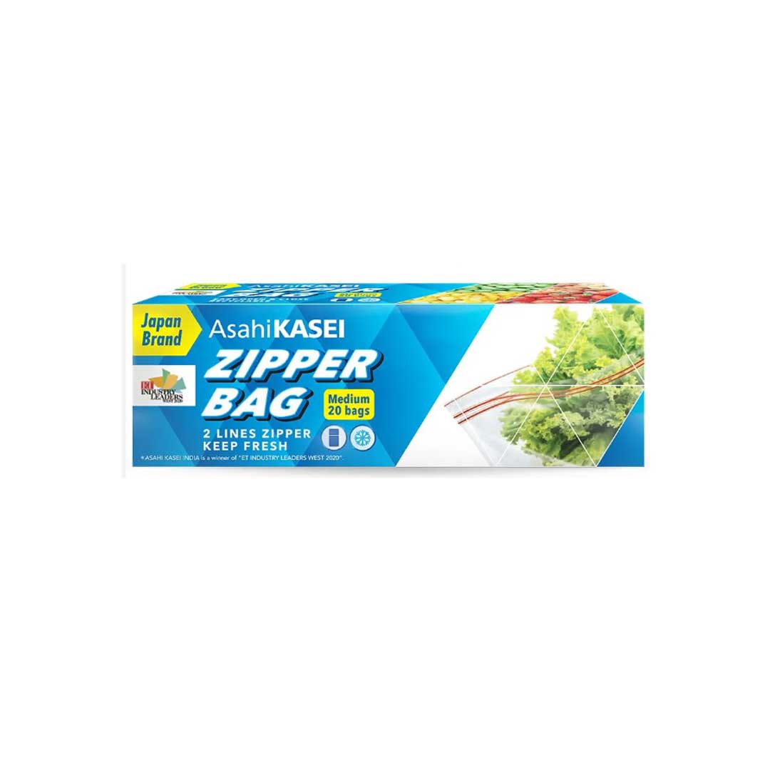 Asahikasei Zipper Bag Med 20Bags 1Box