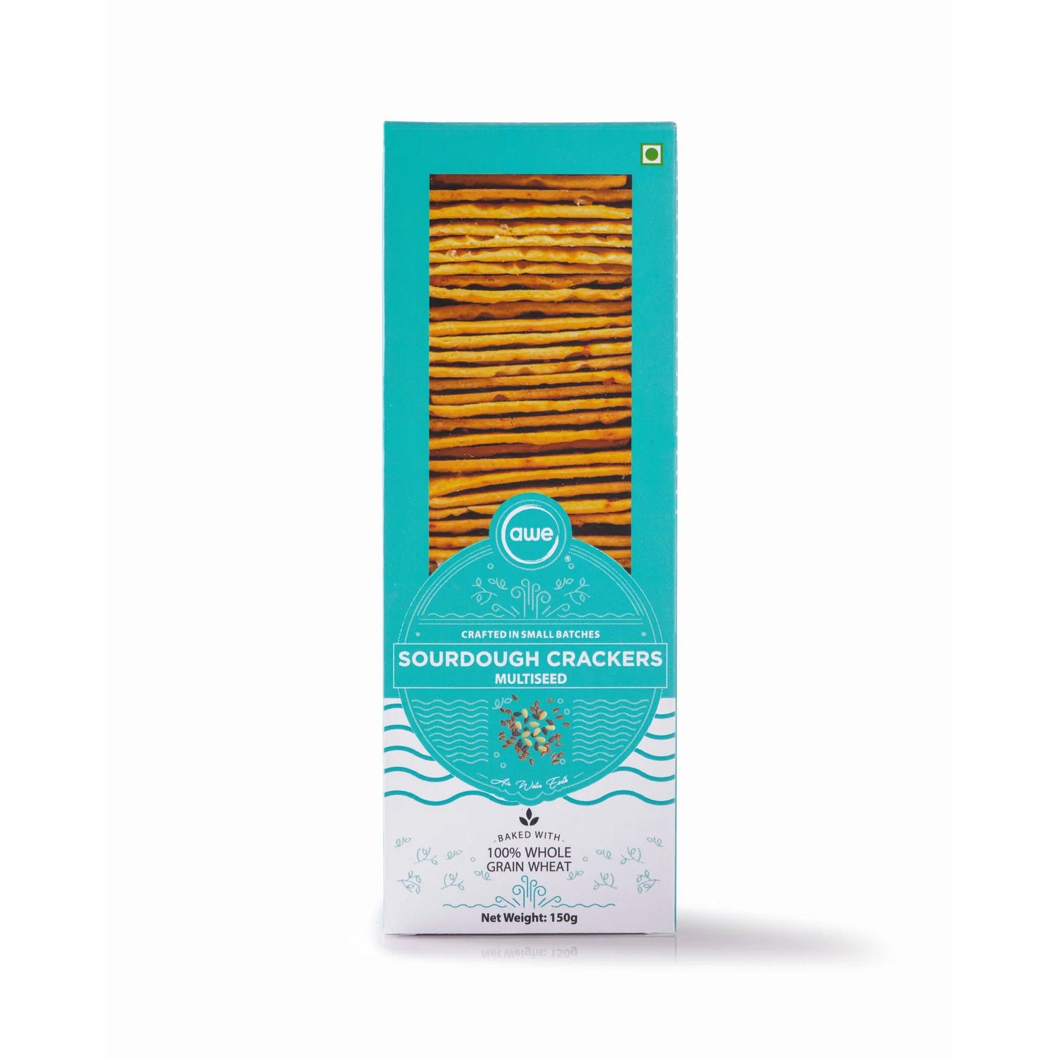 Awe Sourdough Crackers Multiseed 150Gm