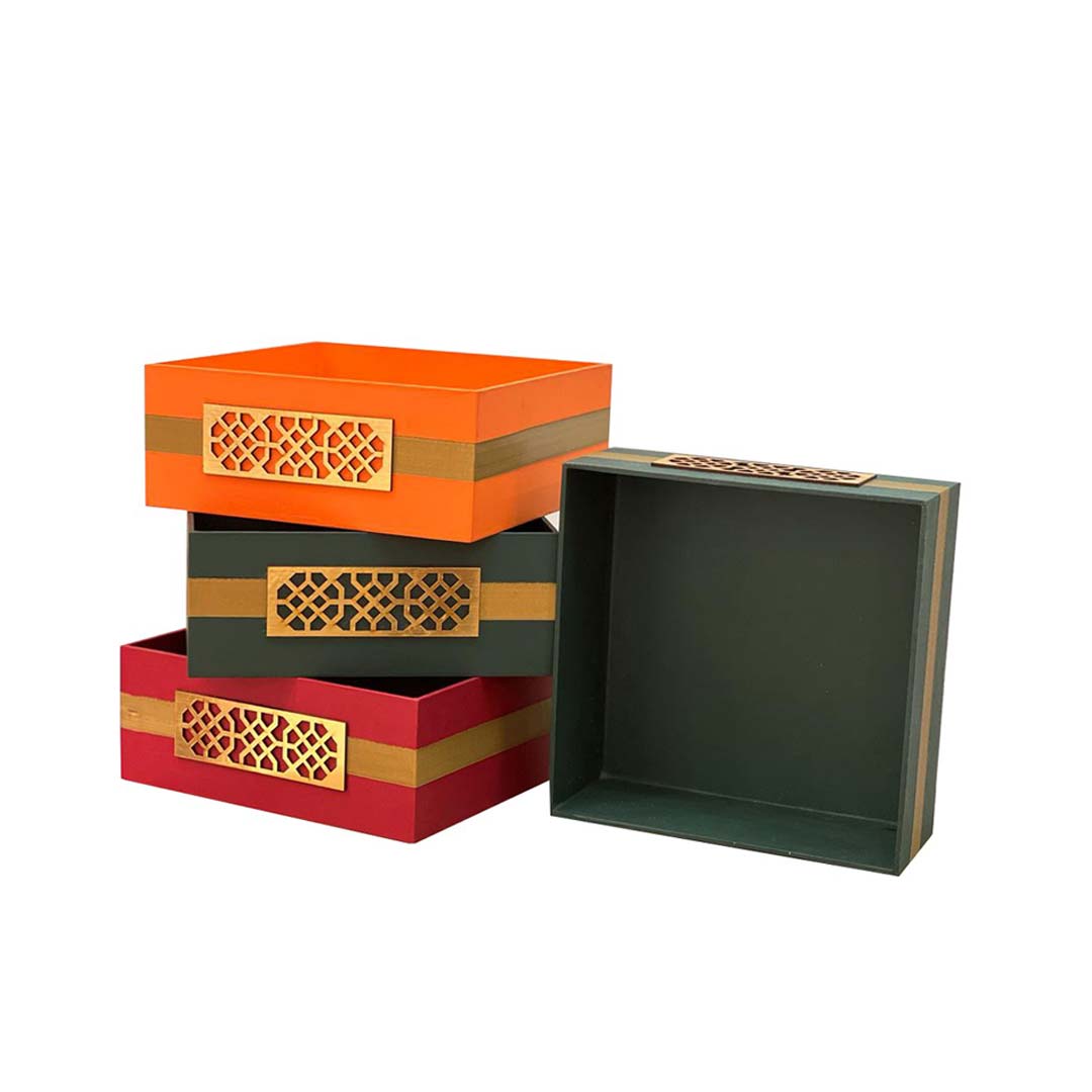 Benzer Fancy Colourful Tray Big 1Pc