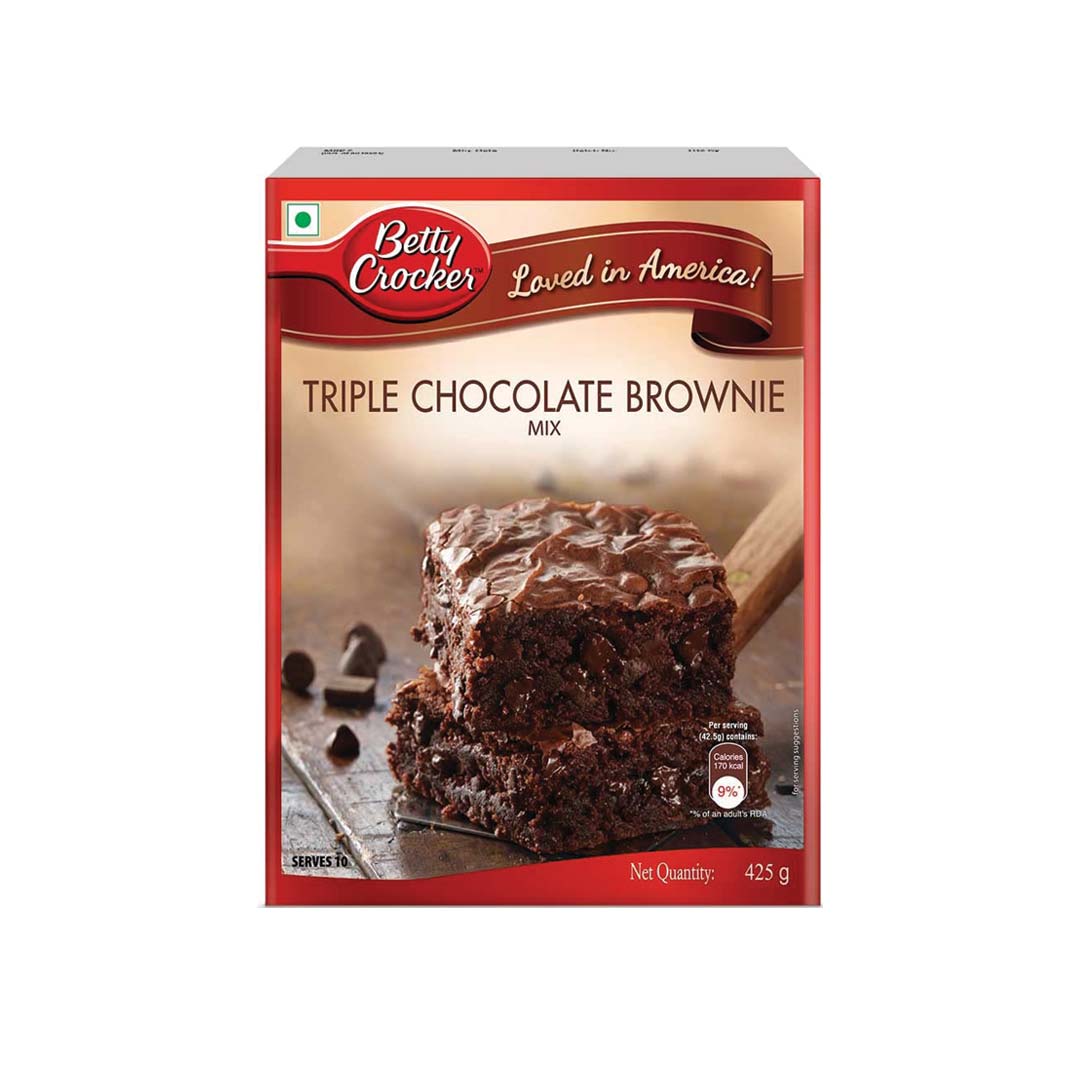 Betty Crocker Triple Chocolate Brownie Mix 425Gm