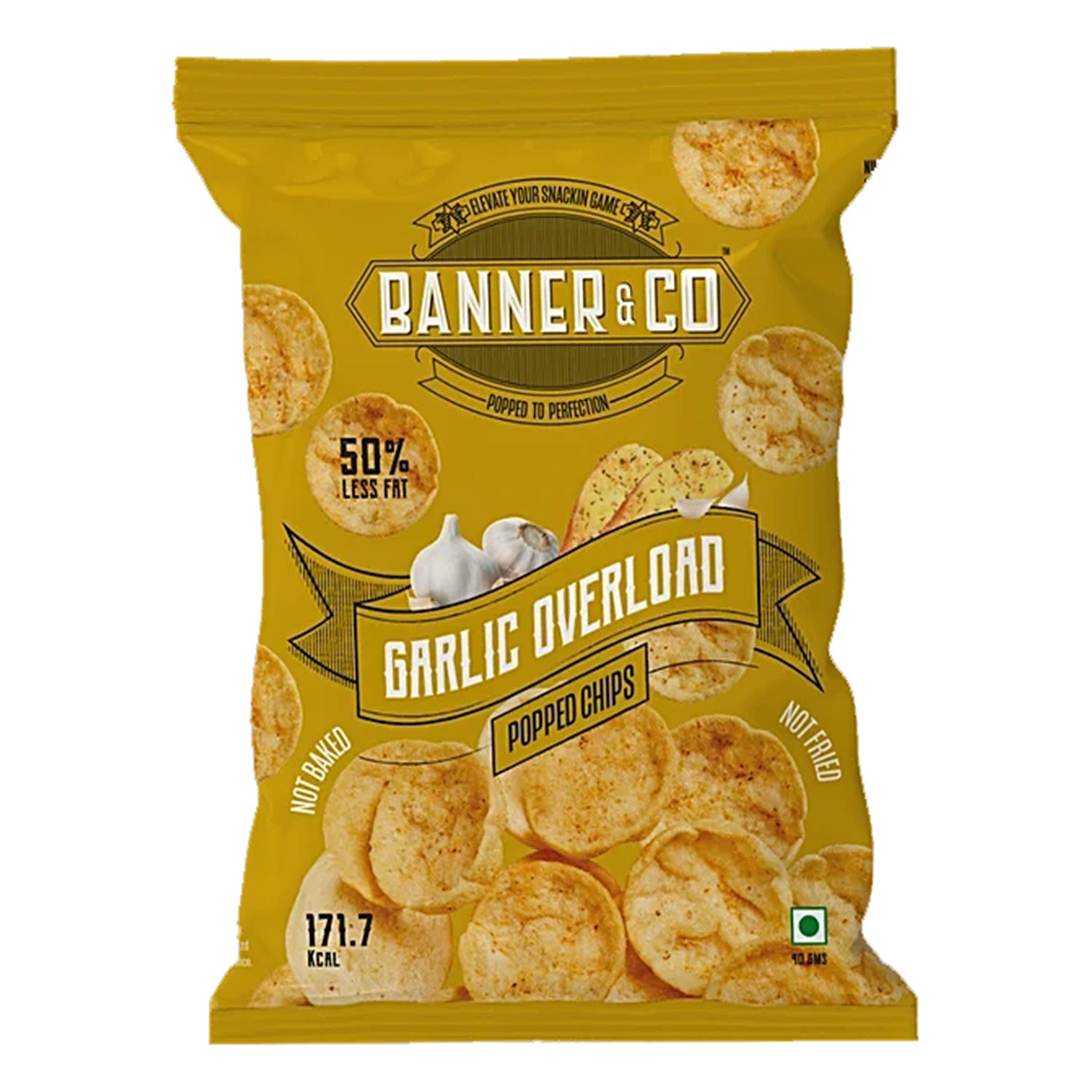 Banner & Co Garlic Overload Chips 40Gm