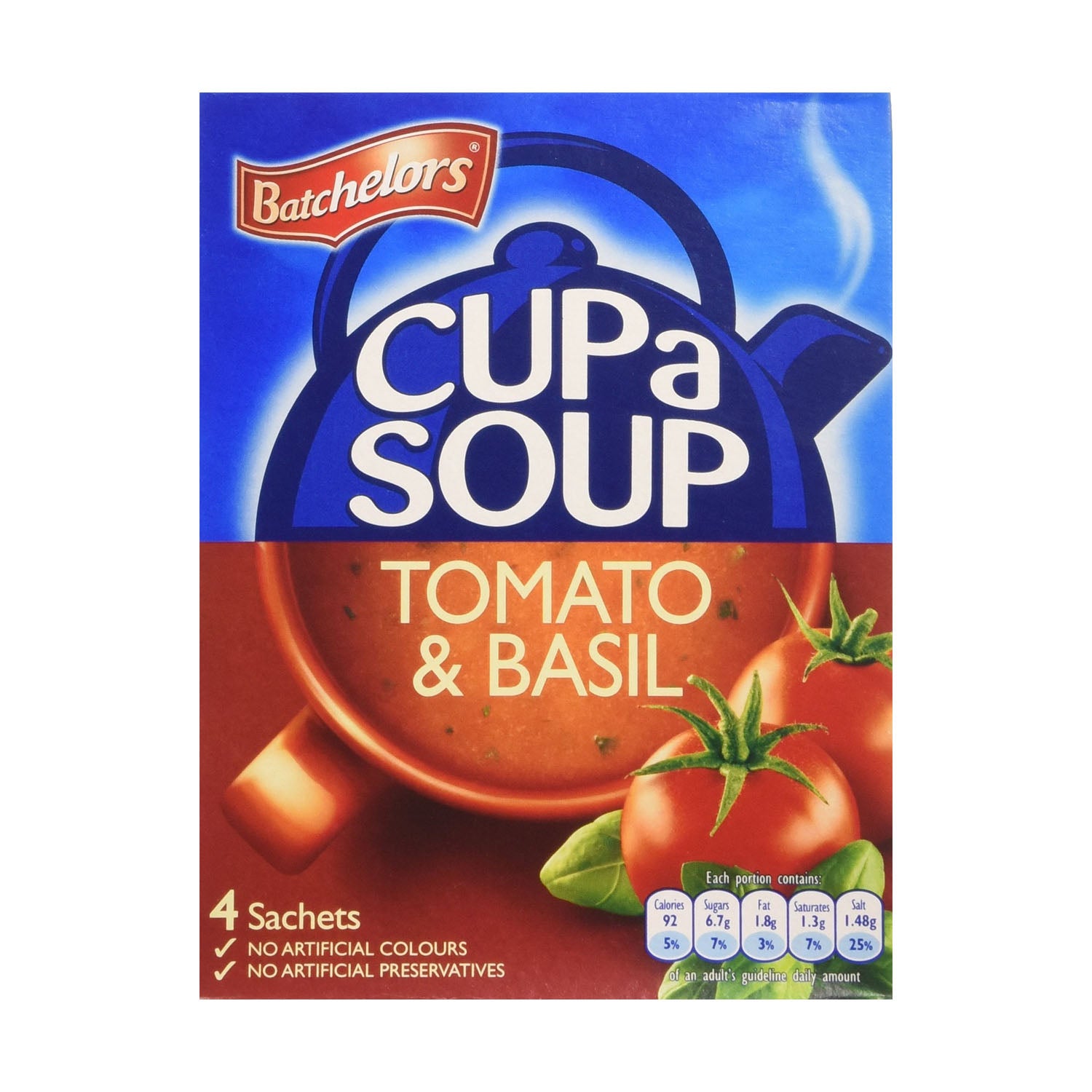 Batchelors Cup A Soup Tomato & Basil 104Gm