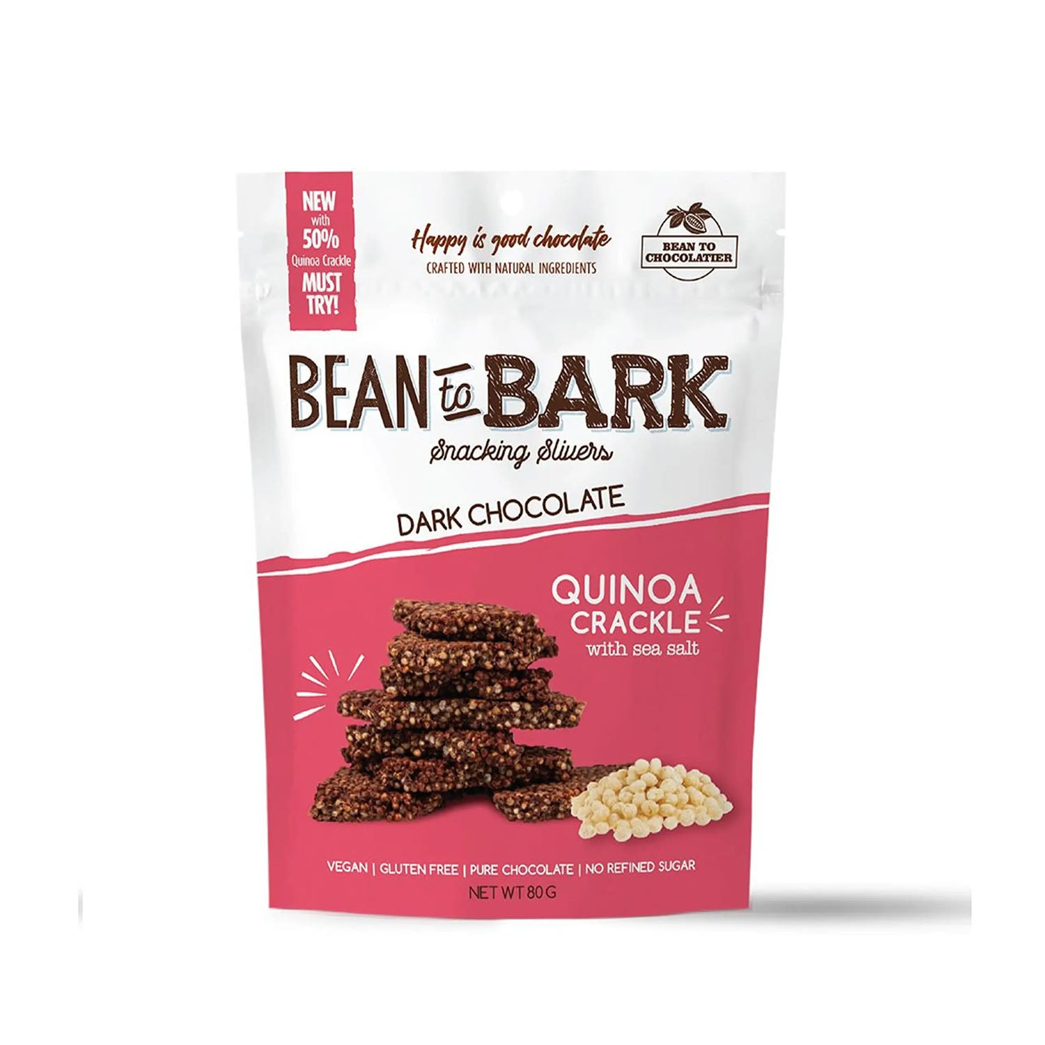 Bean To Bark Quinoa Crackle 90Gm