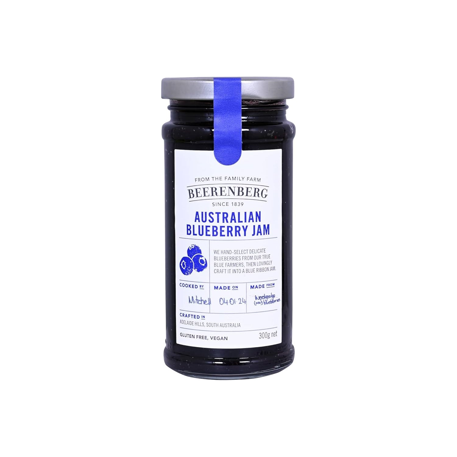 Beerenberg Blueberry Jam 300Gm