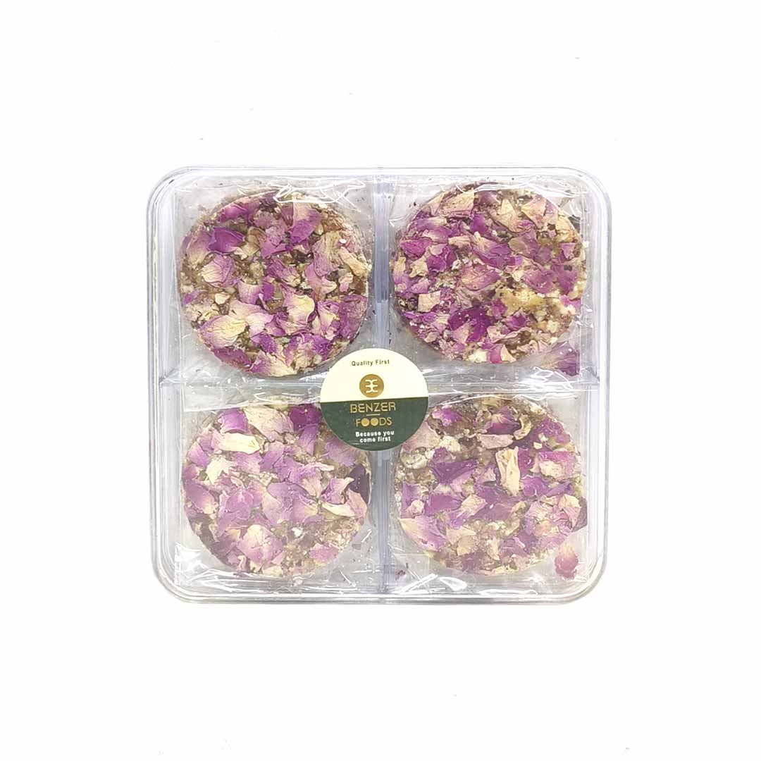 Benzer Badam Pista Rose Petal Mini Chikki 150Gm