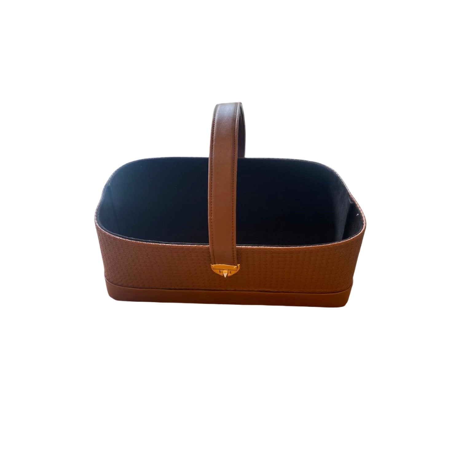 Benzer Big Faux Leather Basket 1Pcs