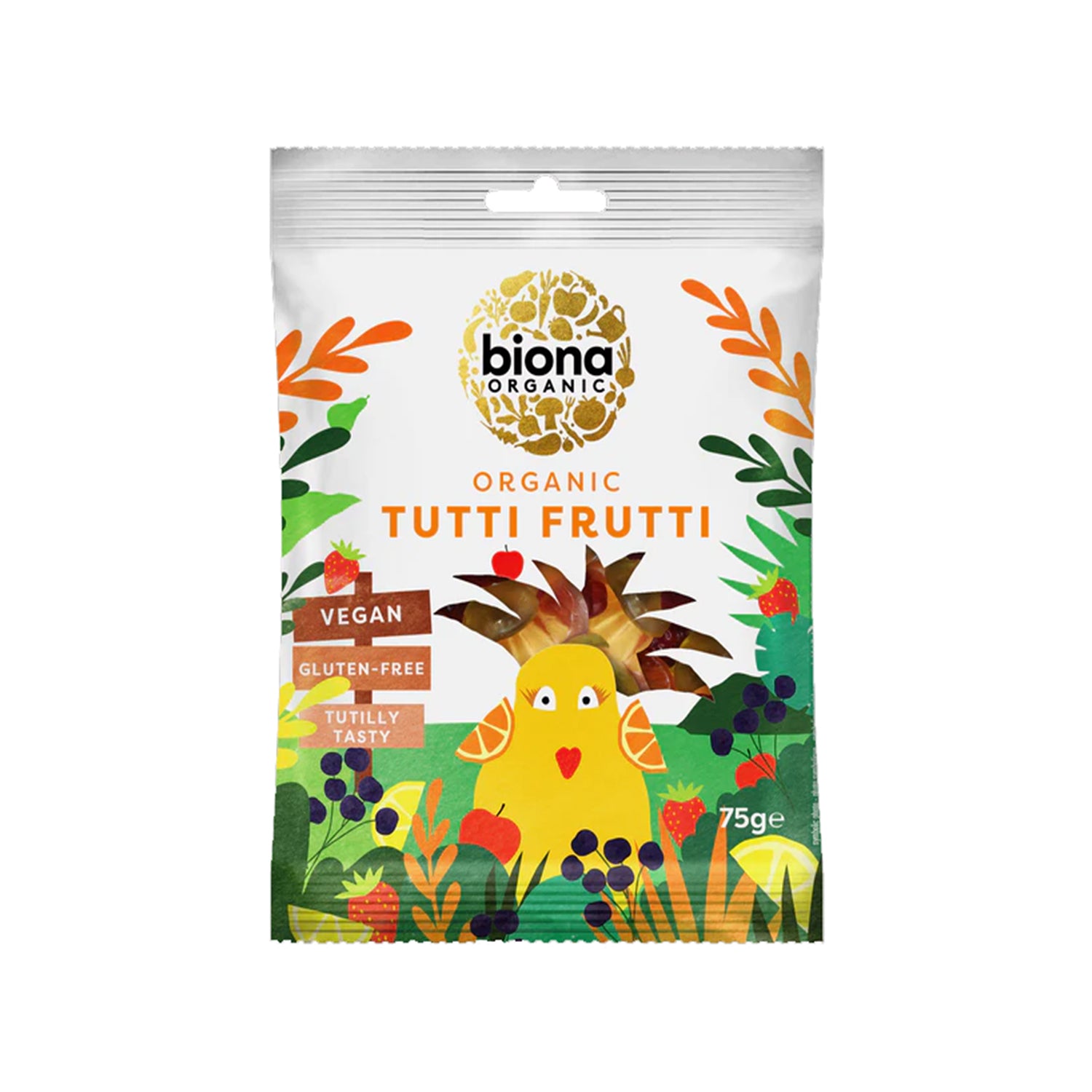 Biona Organic Tutti Frutti Gummies 75Gm