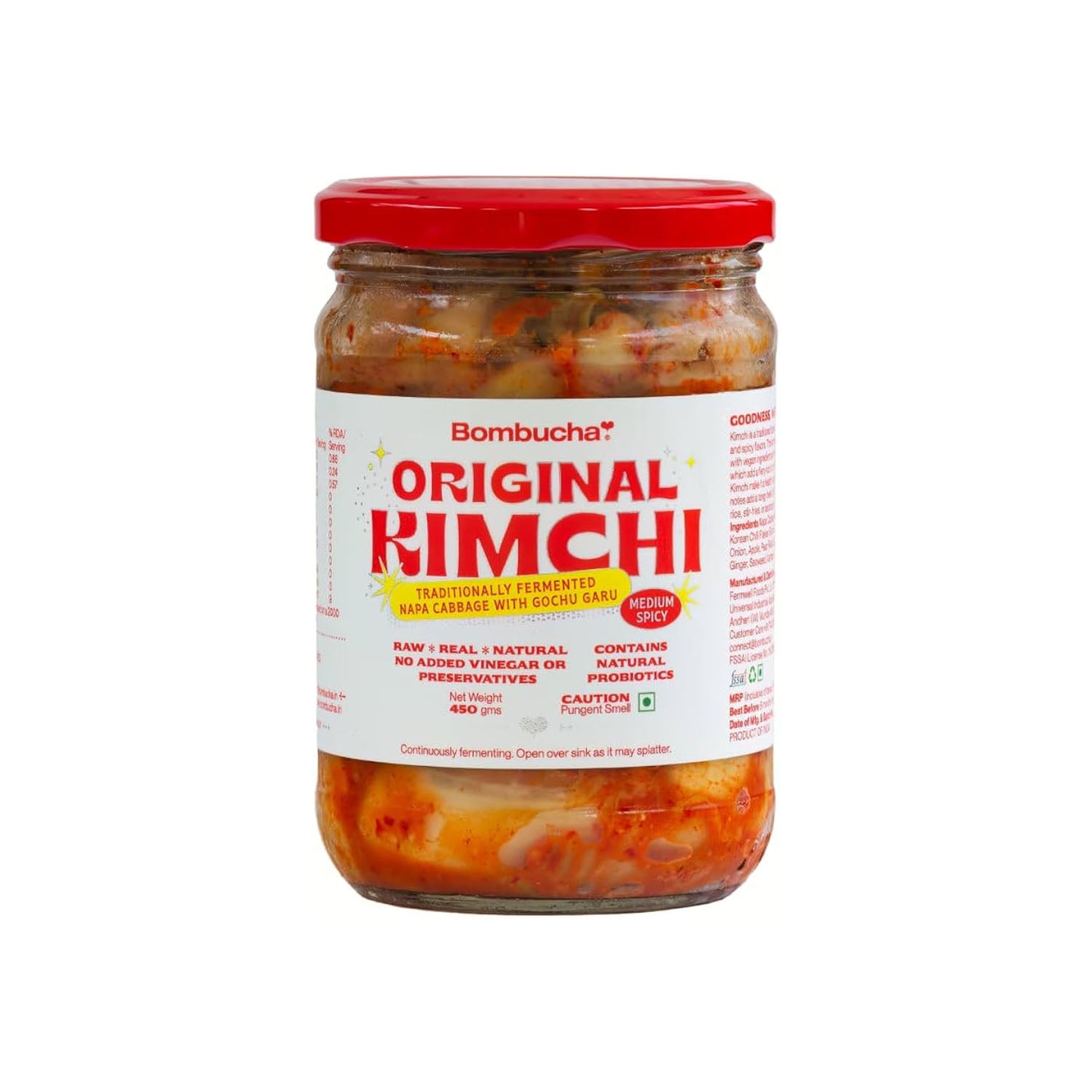 Bombucha Traditional Original Kimchi Napa Cabbage 450Gm