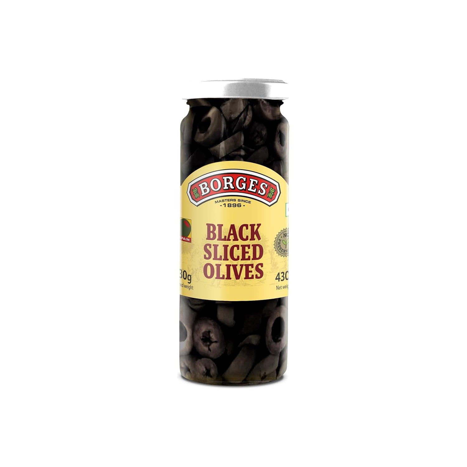 Borges Black Sliced Olives 430Gm
