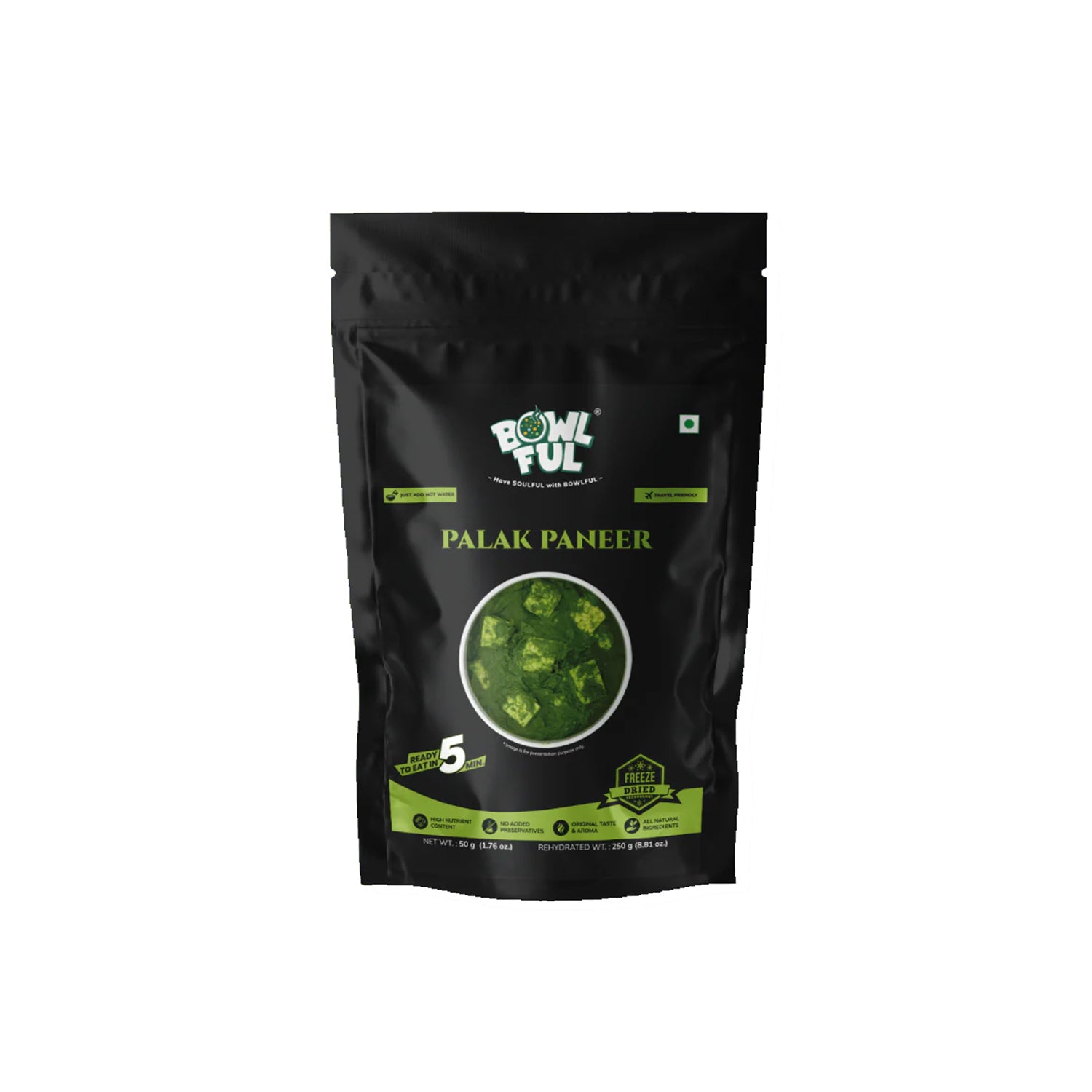 Bowl Ful Palak Paneer 50Gm