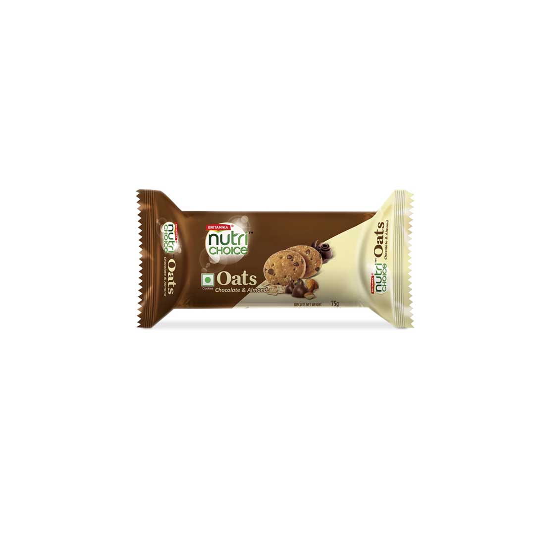 Britannia Nutri Choice Oats Chcolate Almond 75Gm