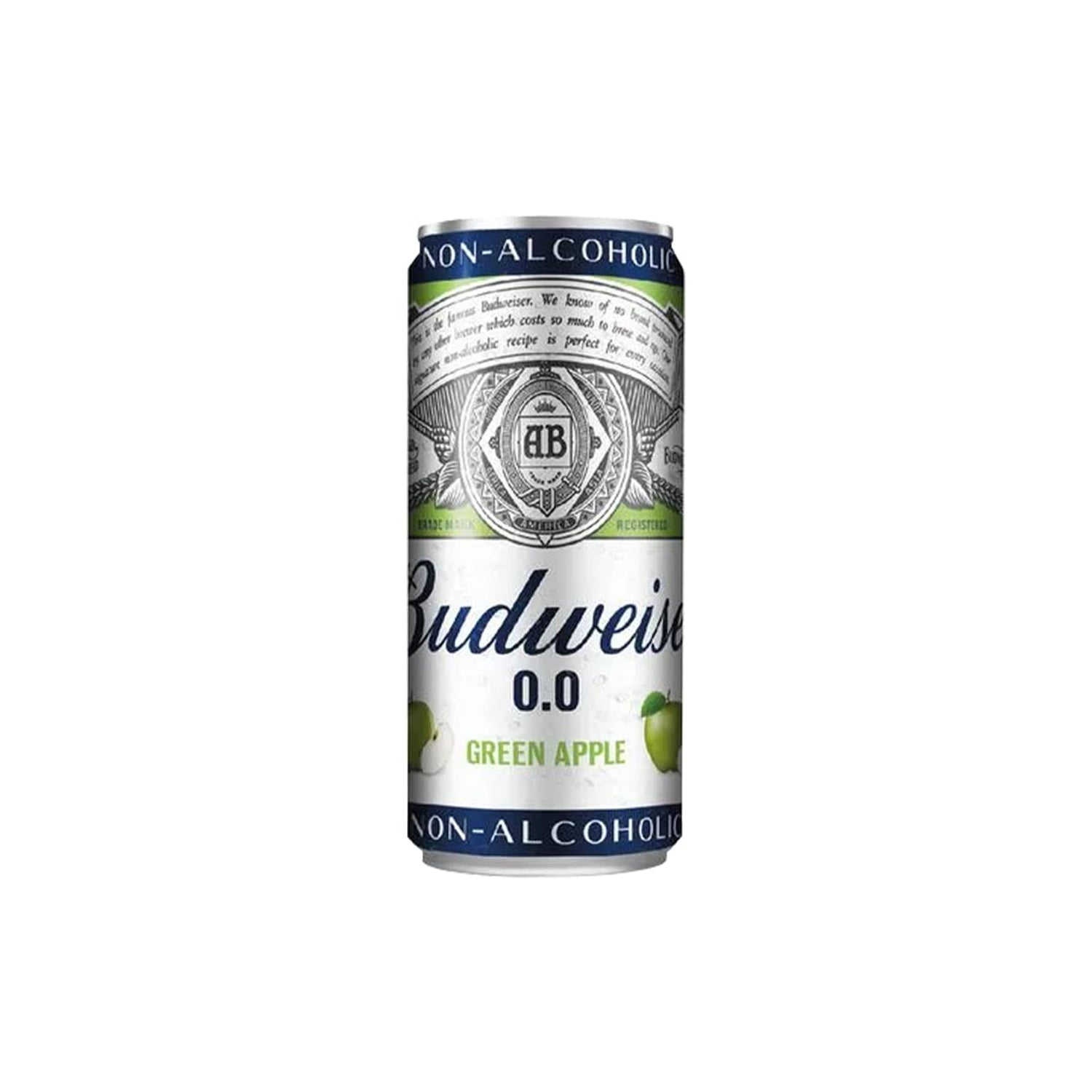 Budweiser Green Apple Non-Alcoholic Tin 330Ml