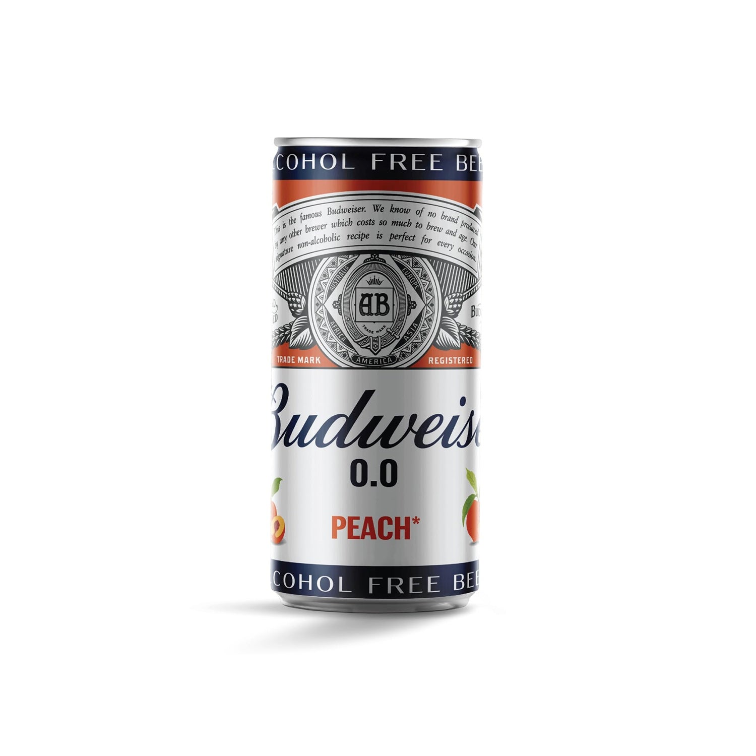 Budweiser Peach Non-Alcoholic Tin 330Ml