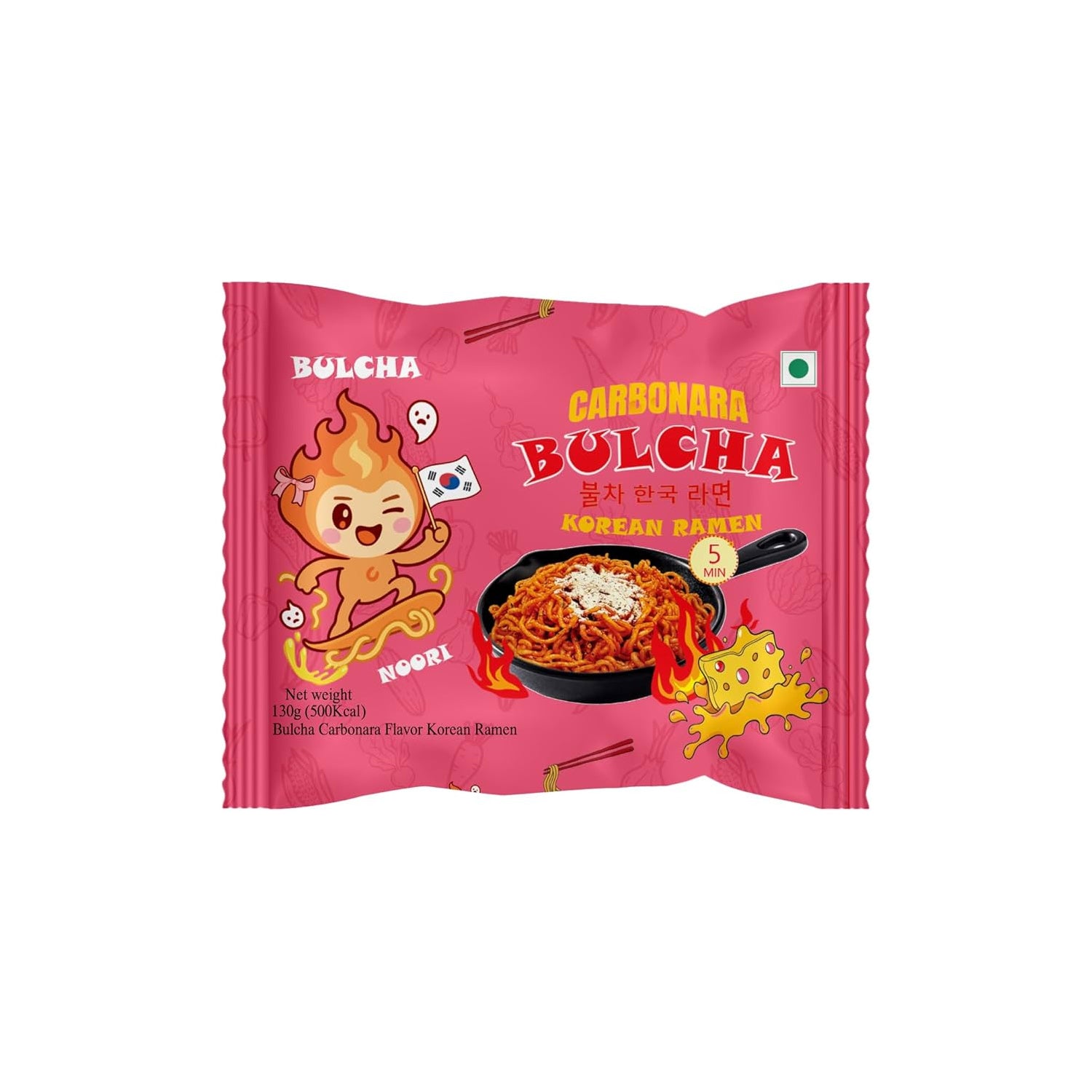 Bulcha Carbonara Korean Ramen Noodles 130Gm