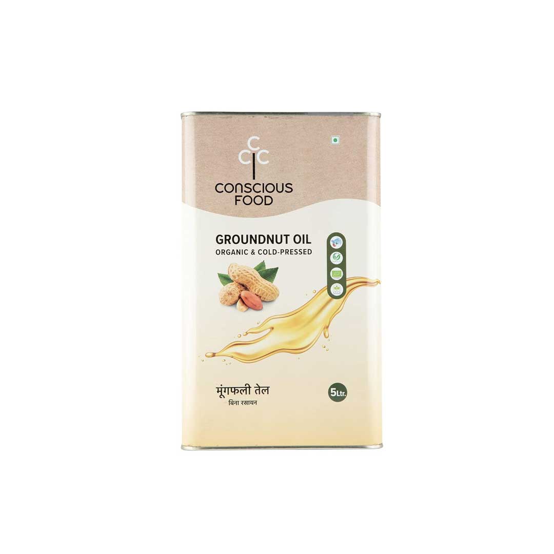 Conscious Food Groundnut Oil 5Ltr
