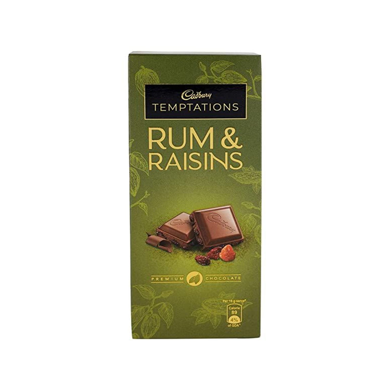Cadbury Bournville Rum Raisins 80Gm