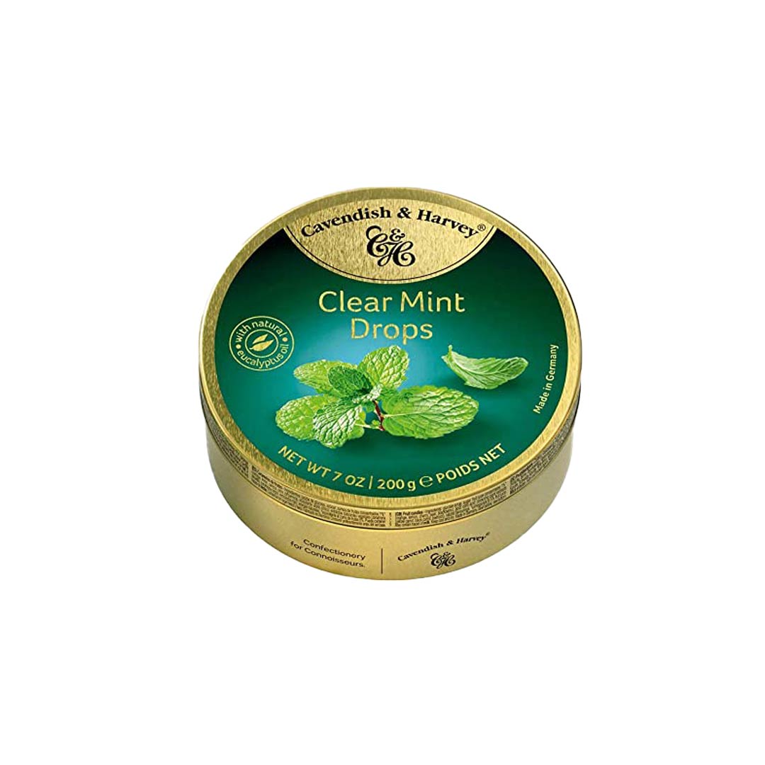 Cavendish Harvey Clear Mint Drops 200Gm