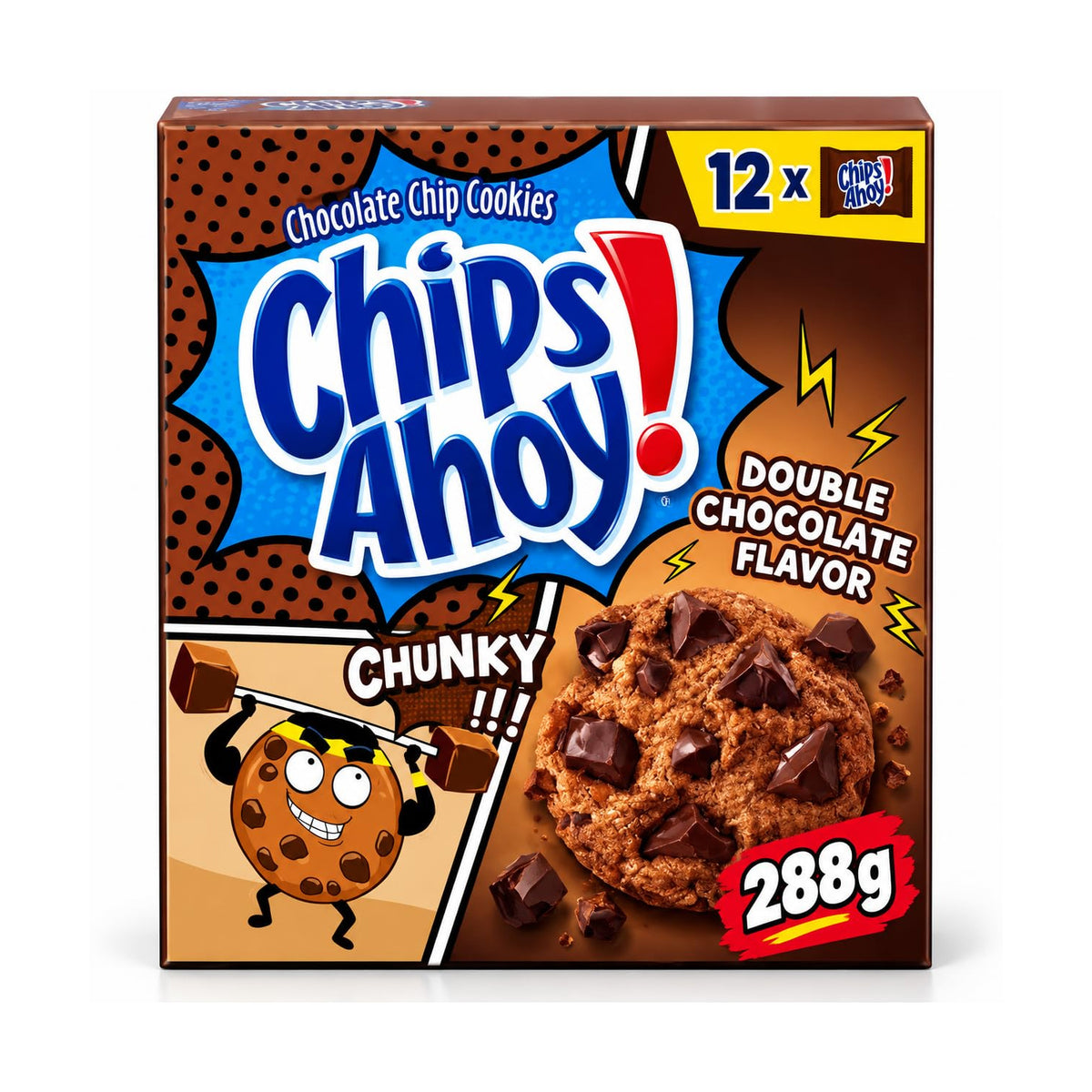 Chips Ahoy Chunky Double Choco Cookies 288Gm