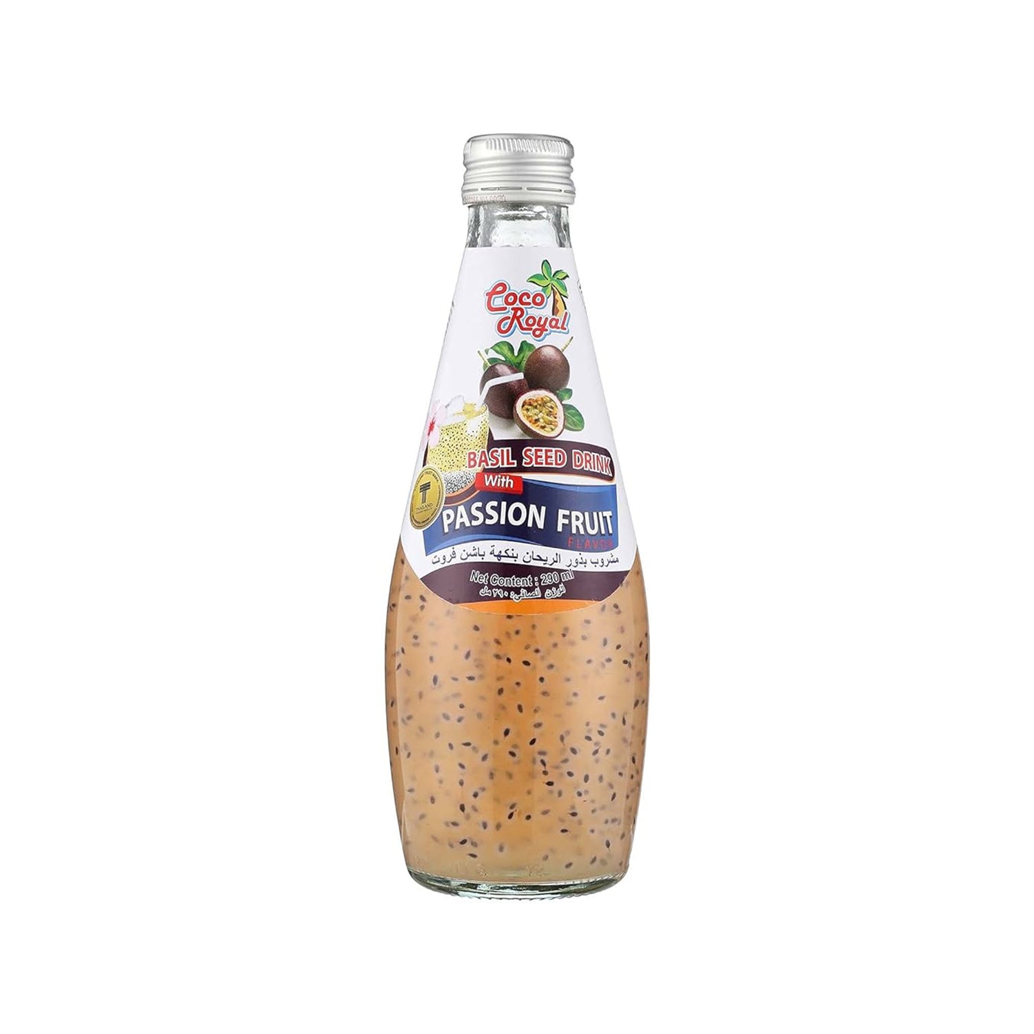 Coco Royal Passion Fruit Basil Seed Drink 290Ml