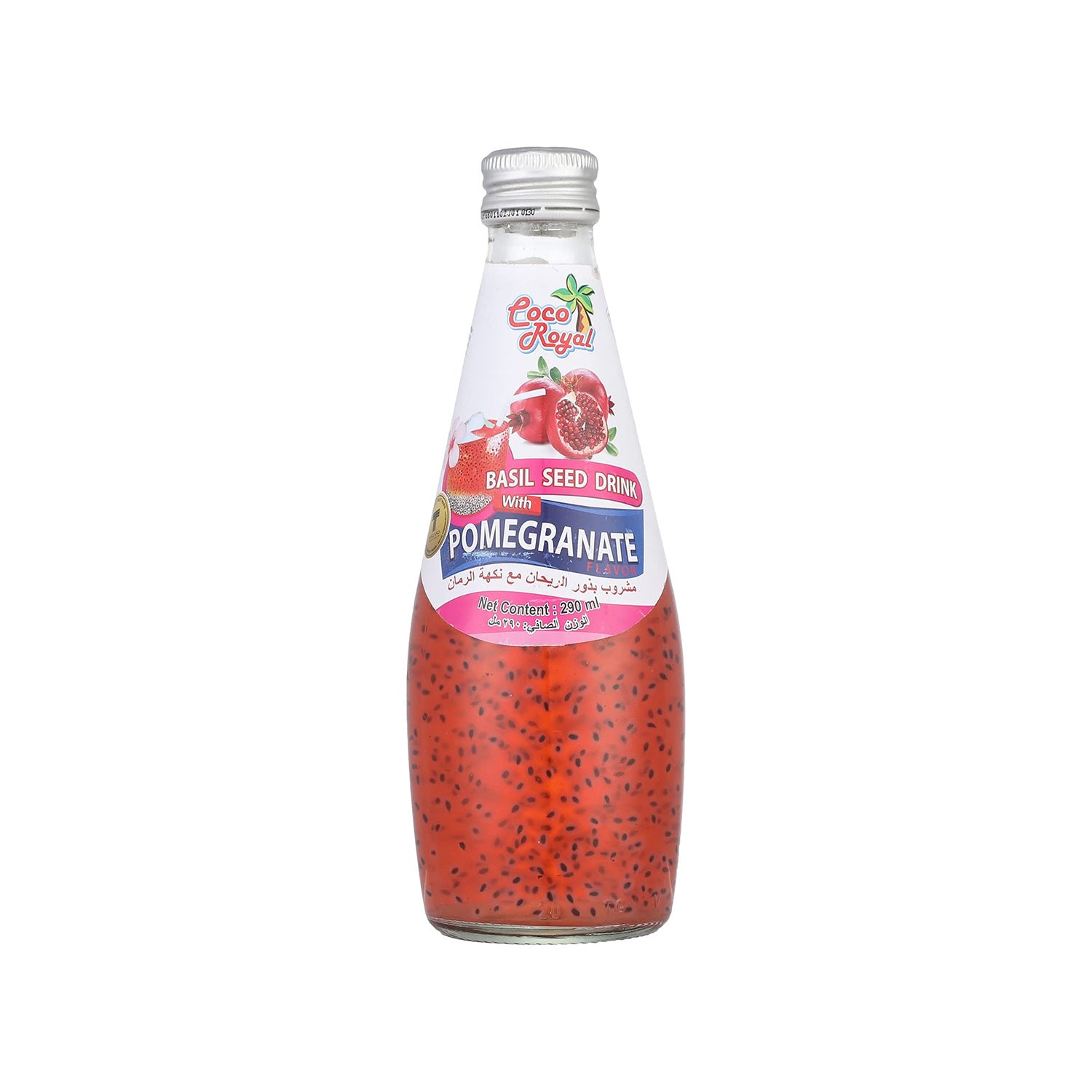 Coco Royal Pomegranate Basil Seed Drink 290Ml