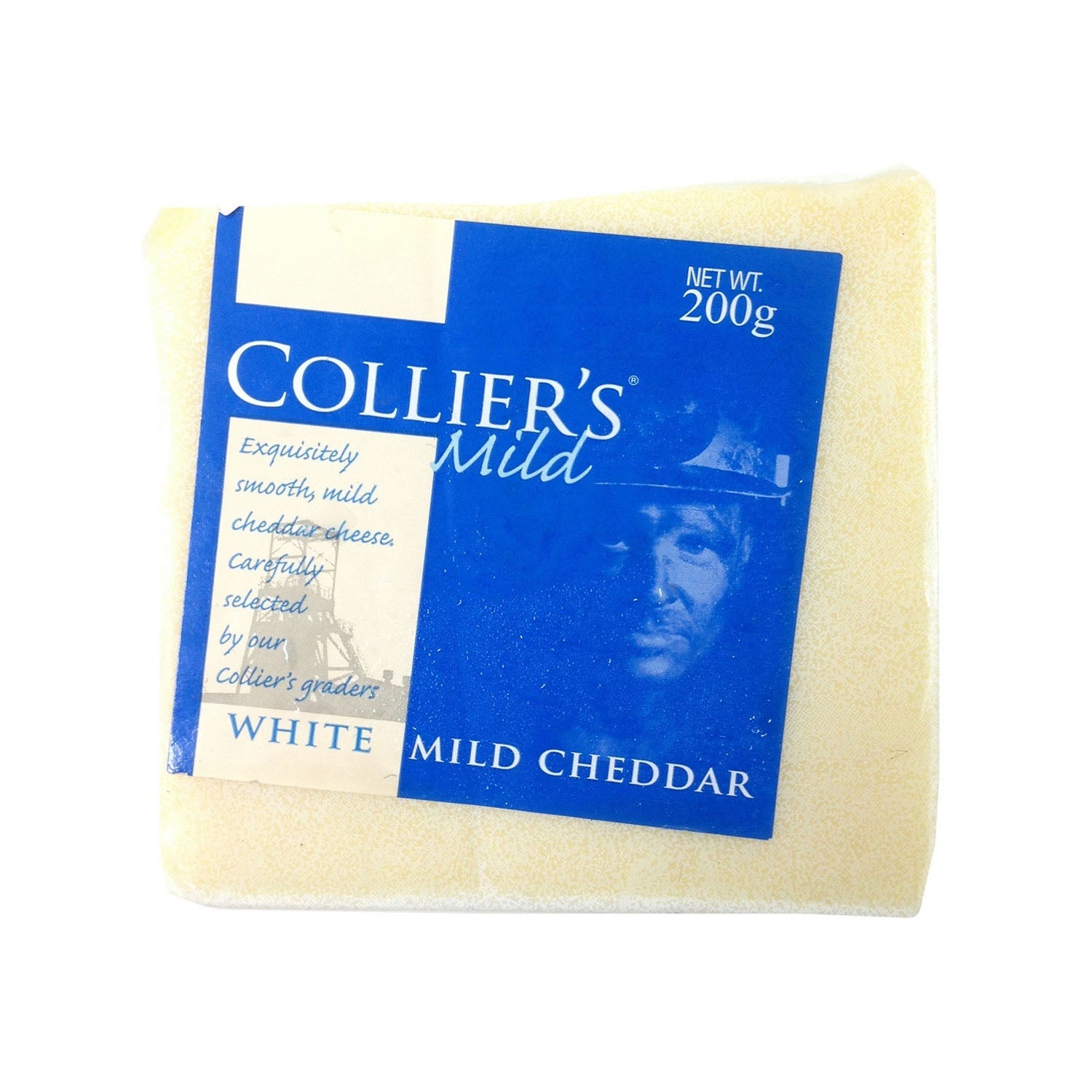 Collier S Cheddar Cheese White 200Gm