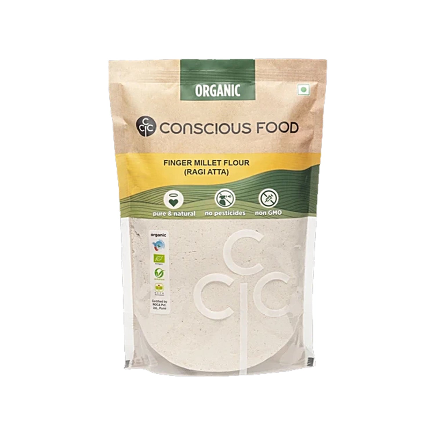 Conscious Foods Natural Flour Sprouted Ragi Nachni Atta 200Gm