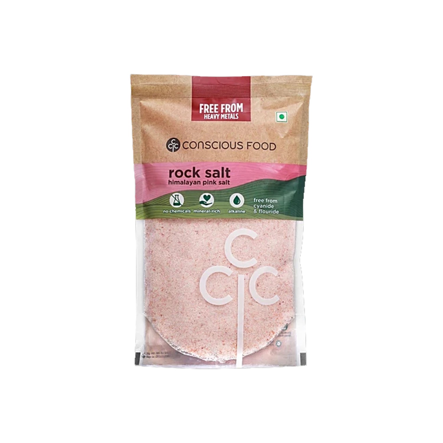Conscious Foods Natural Rock Salt 500Gm