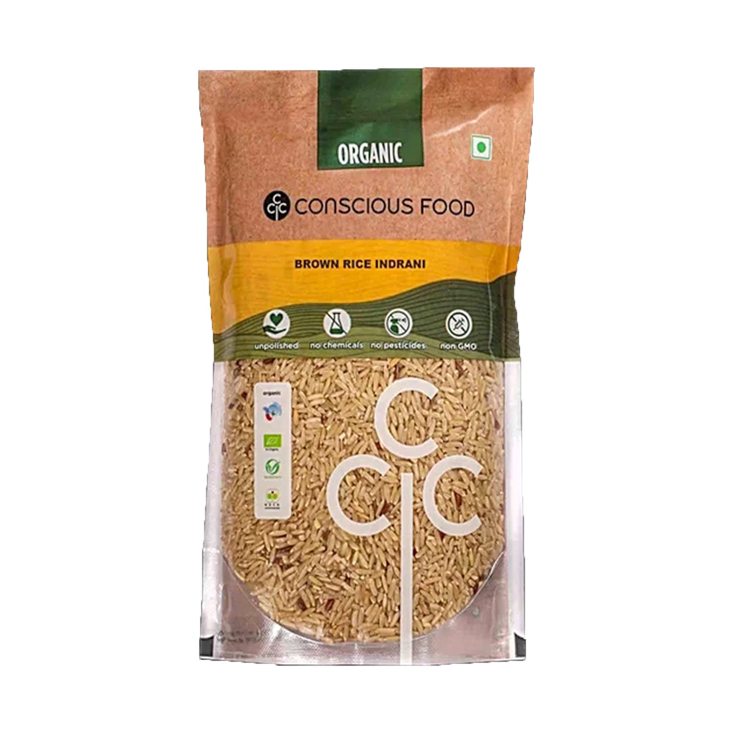 Conscious Foods Organic Rice Brown Indrani 500Gm