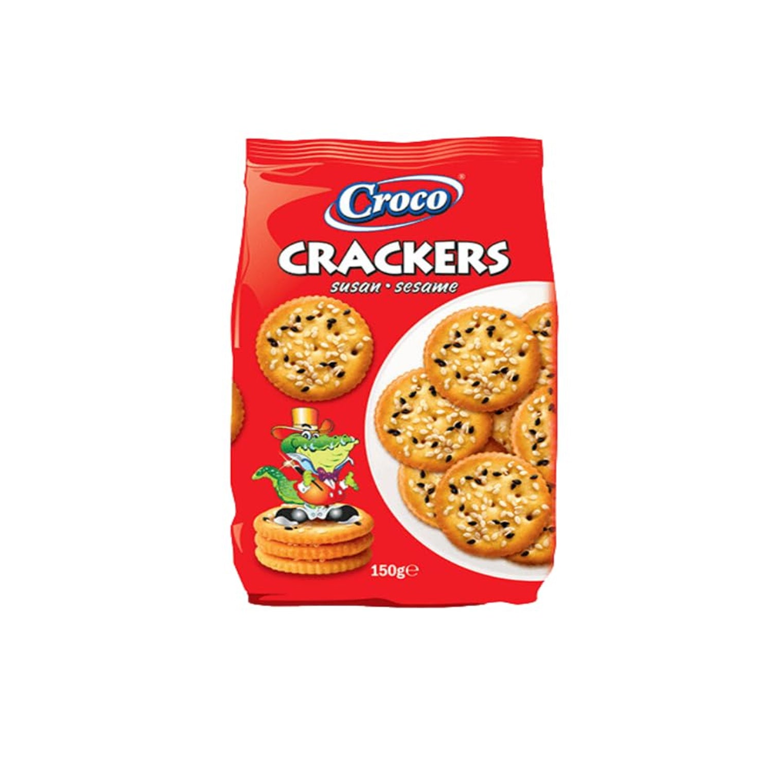 Croco Crackers Susan Sesame 80Gm