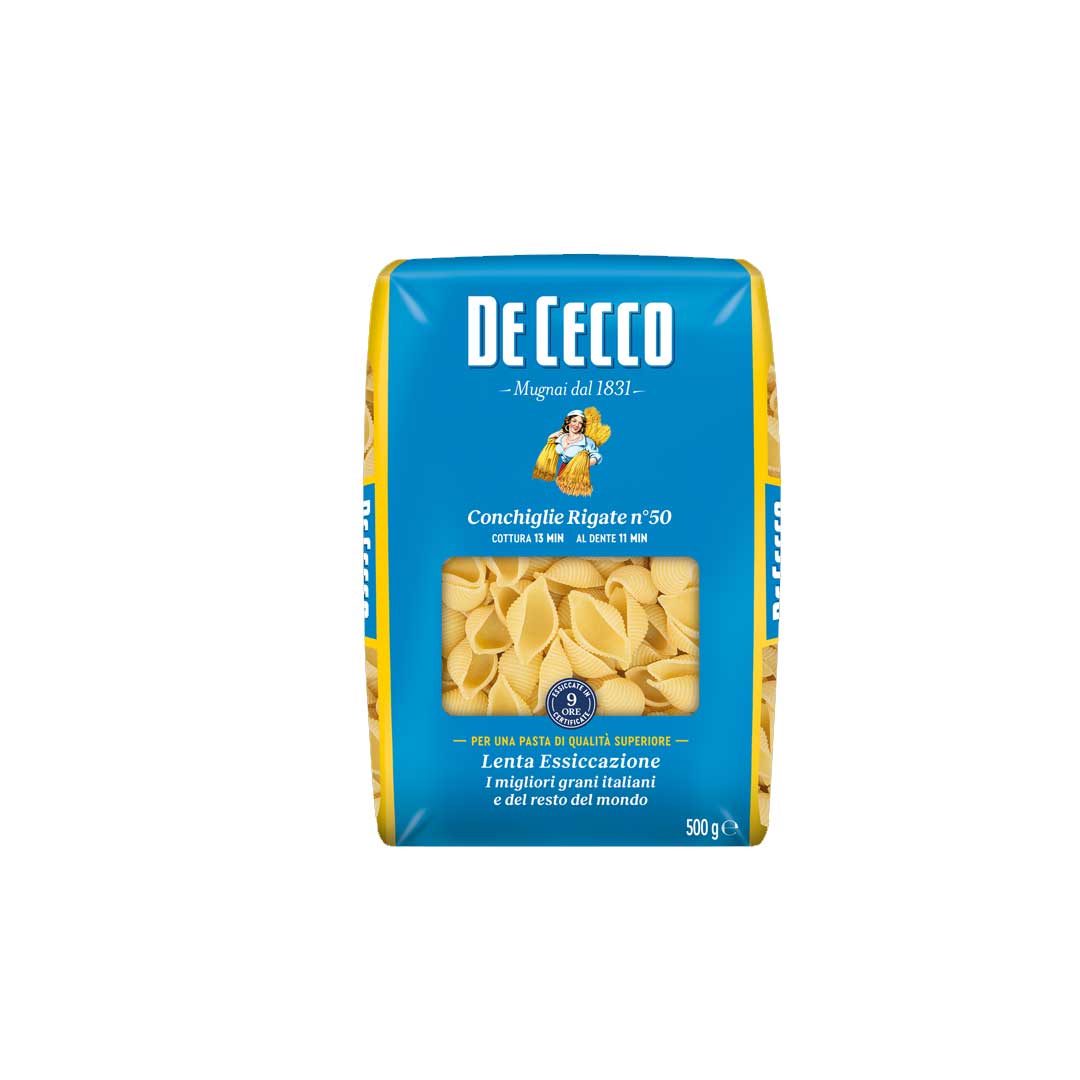 Dececco Conchiglie Rigati 50 Pasta 500Gm