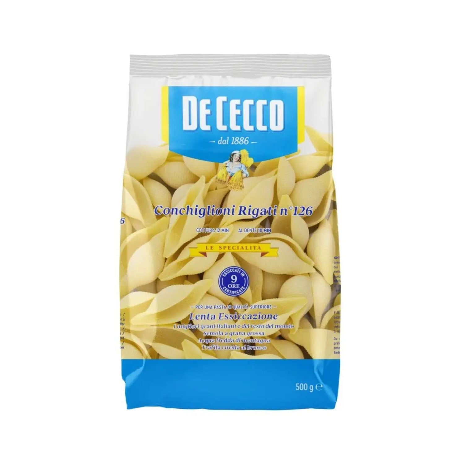 Dececco Conchiglioni Rigati N 126 Pasta 500Gm