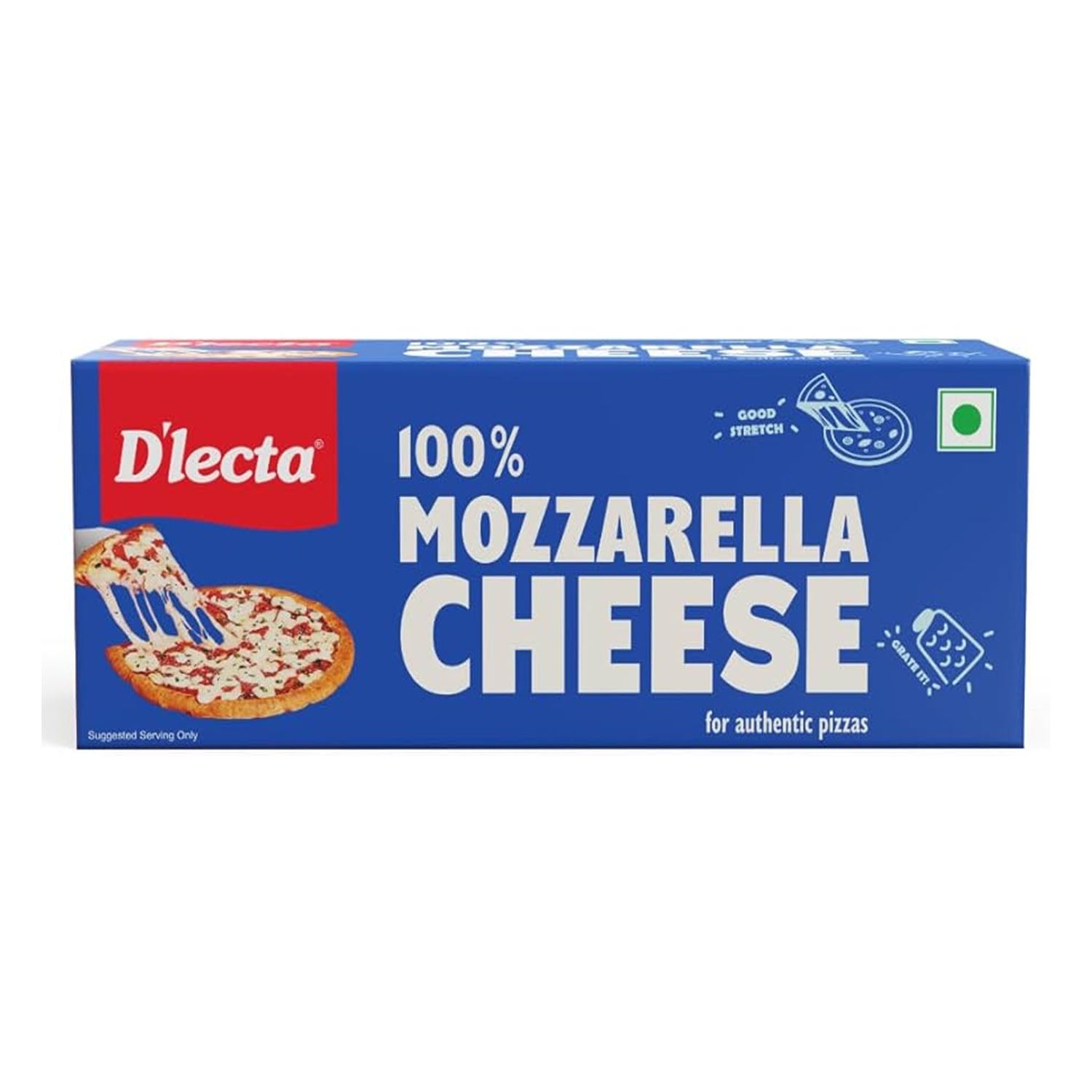 Dlecta 100 Mozzarella Cheese Block 200Gm