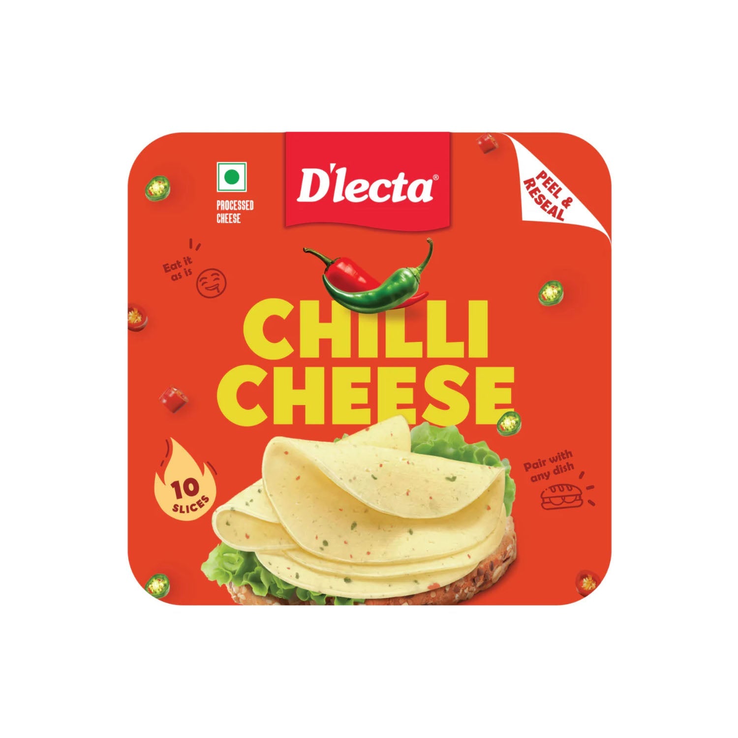 Dlecta Chilli Cheese Slices 200Gm
