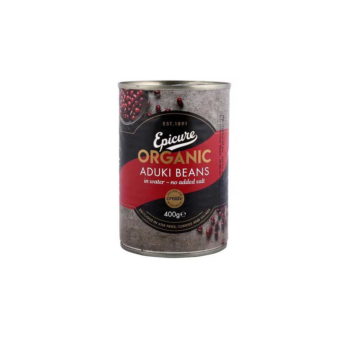 Epicure Organic Aduki Beans In Water 400Gm