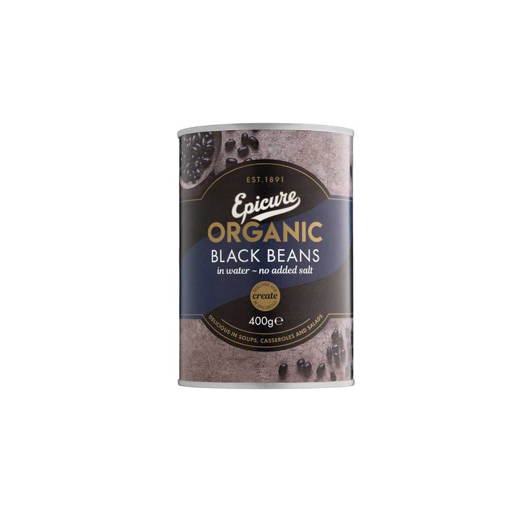 Epicure Organic Black Beans In Water 400Gm