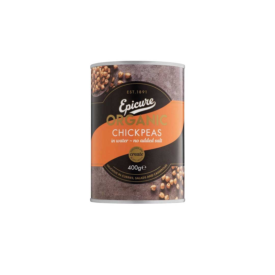 Epicure Organic Chick Peas In Water 400Gm