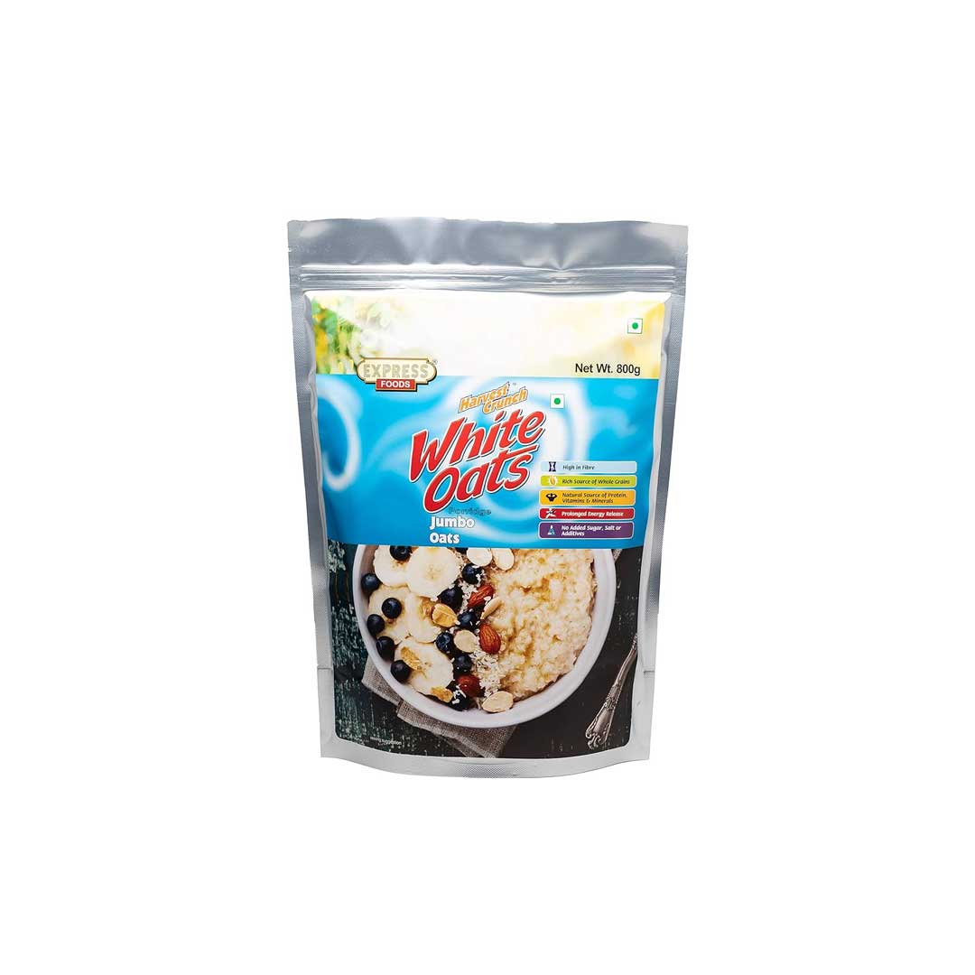 Express Foods Hc Jumbo White Oats 800Gm