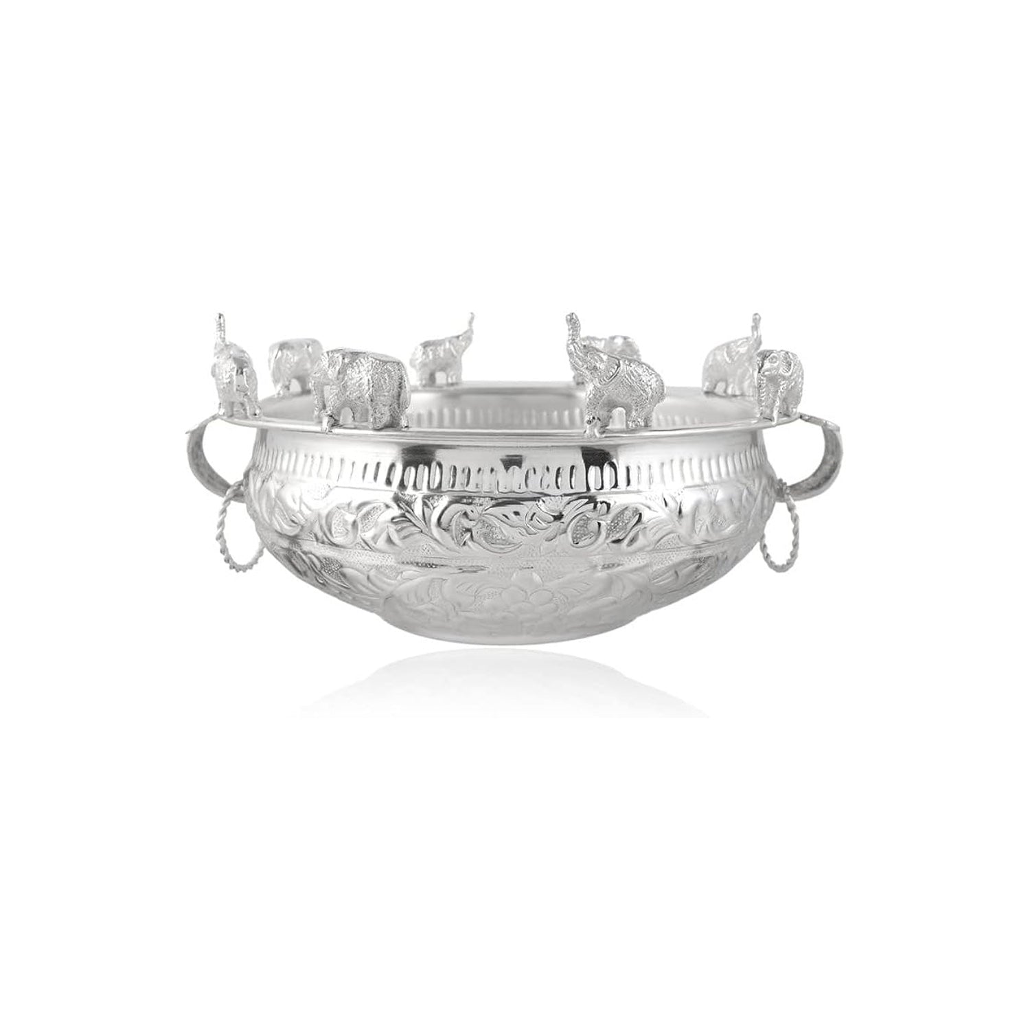 Elephant Urli Silver 6Inch 1Pc