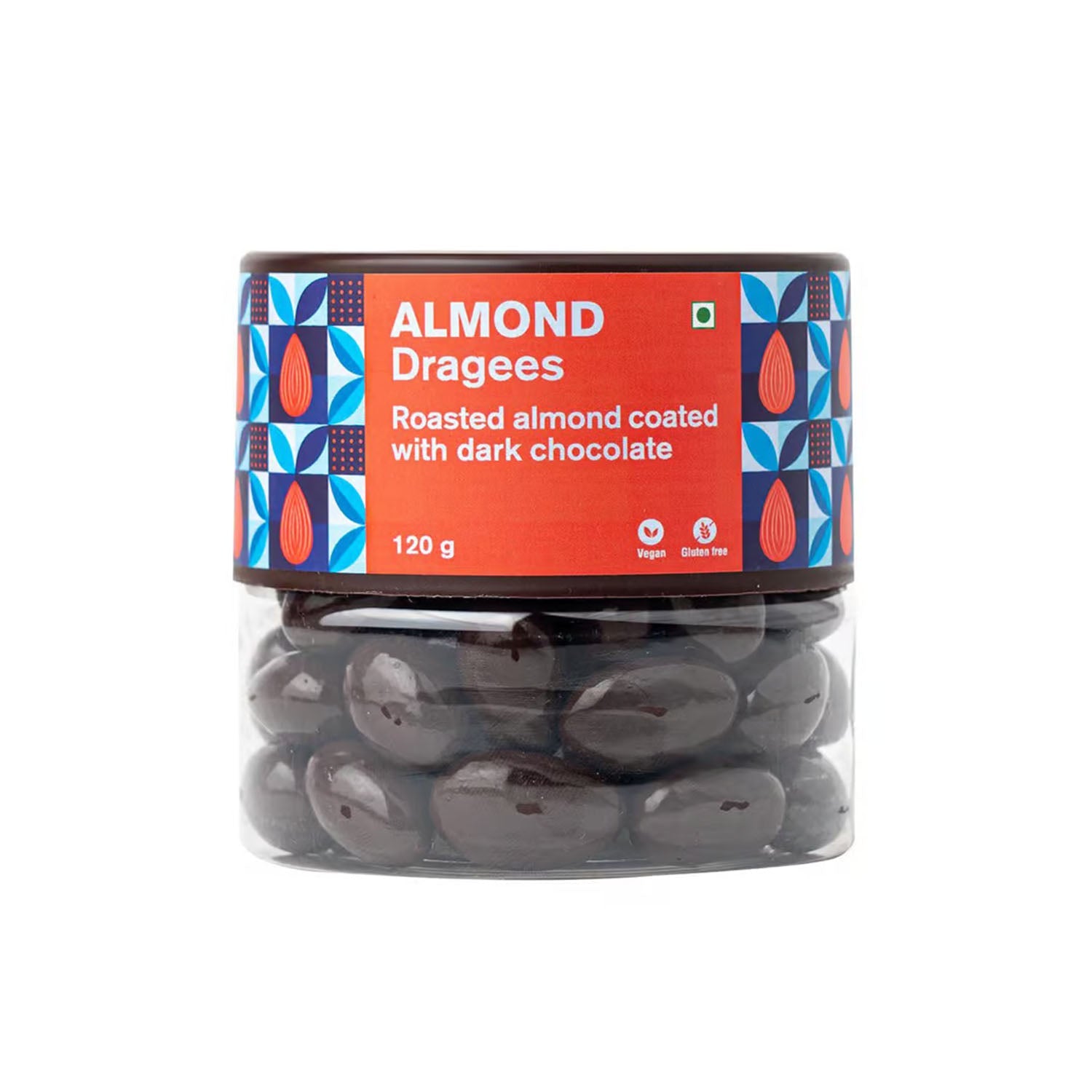 Entisi Almond Dragees Choco 120Gm