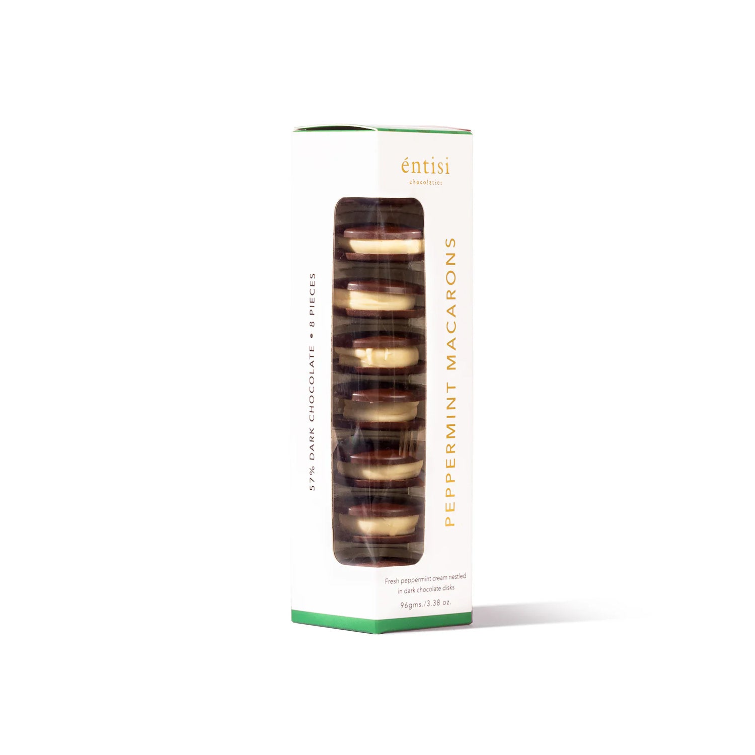 Entisi Peppermint Macarons Chocolate 96Gm
