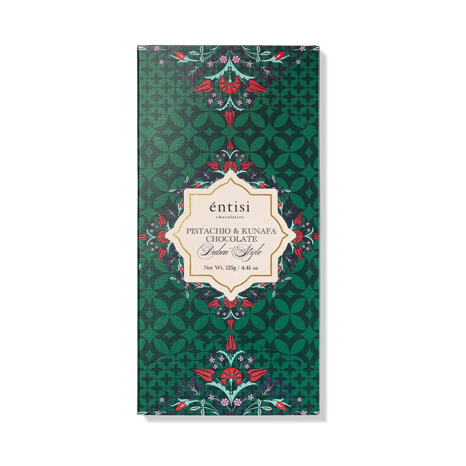 Entisi Pistachio Kunafa Chocolate 125Gm