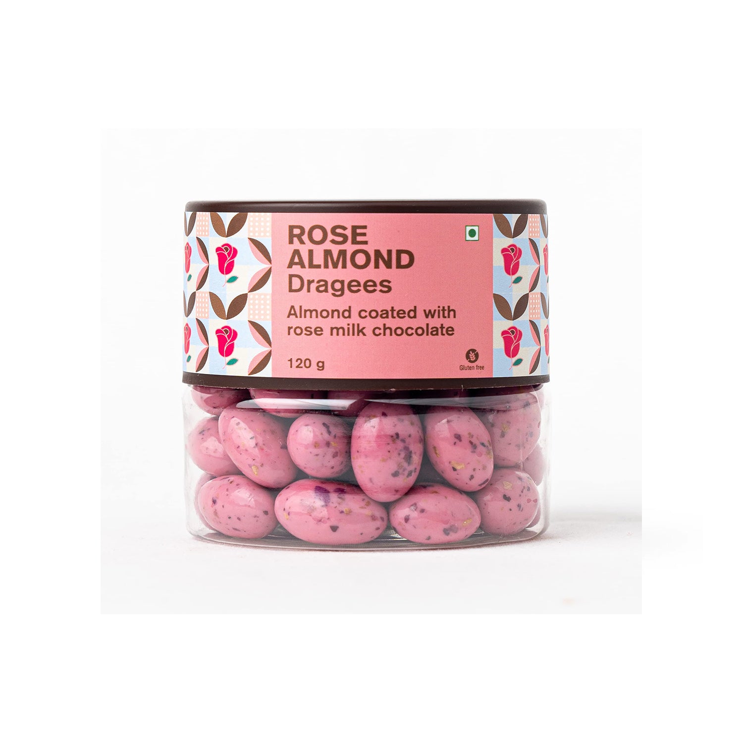 Entisi Rose Almond Dragees Choco 120Gm