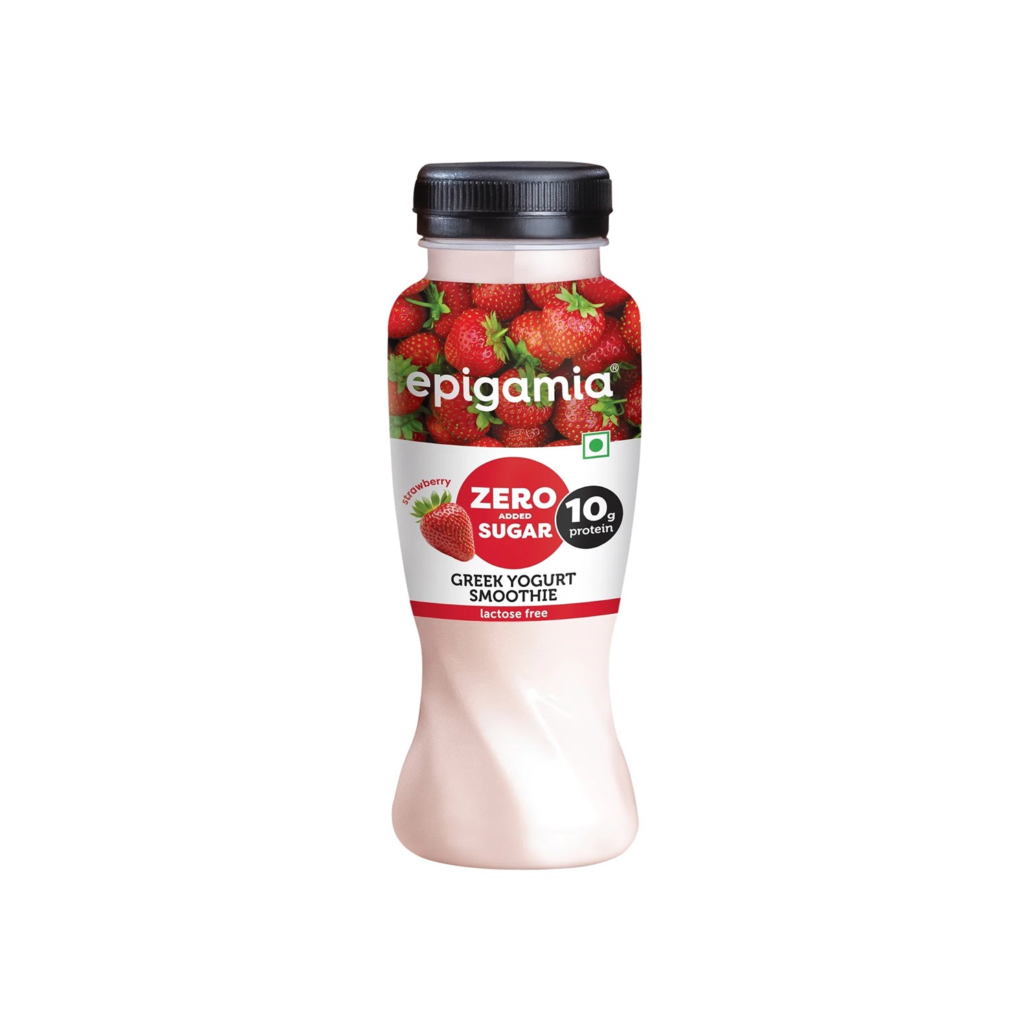 Epigamia No Sugar Greek Yogurt Strawberry Smoothie 200Ml